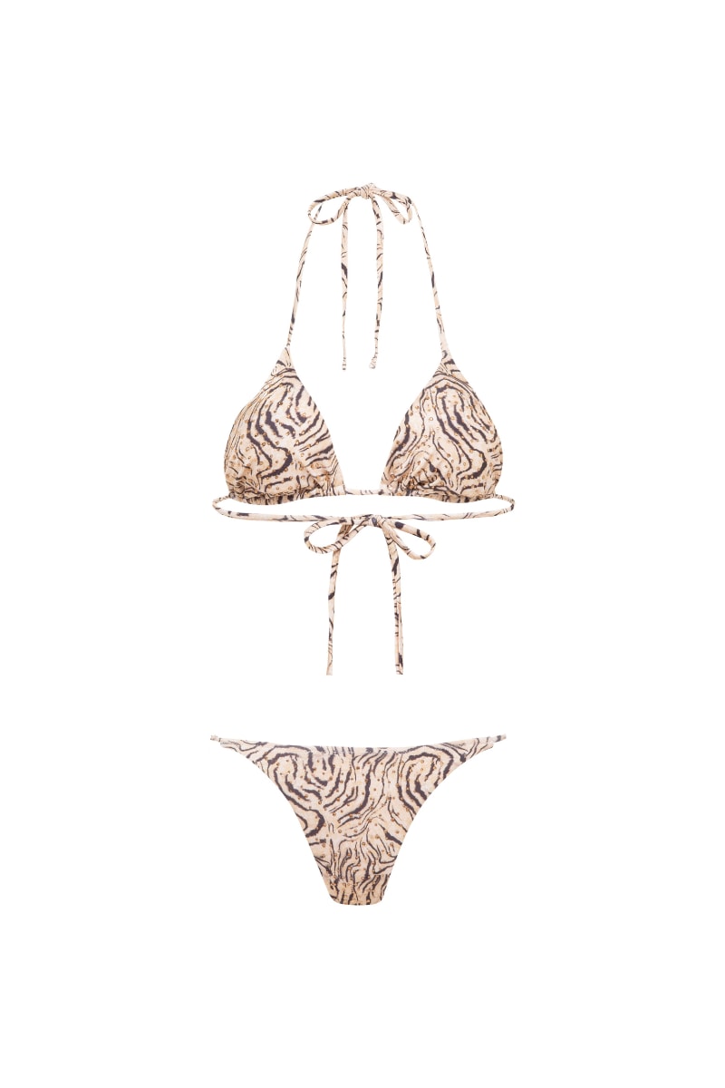 Luna B Women's Tasha Bikini Bottom In Brown