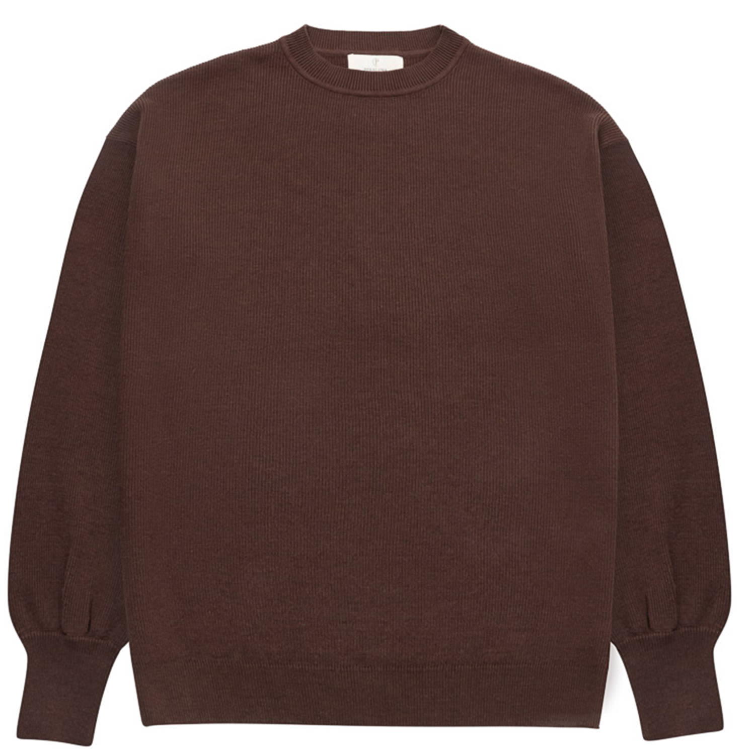 Peraluna Women's Annette O-neck Pullover In Dark Brown In Brown