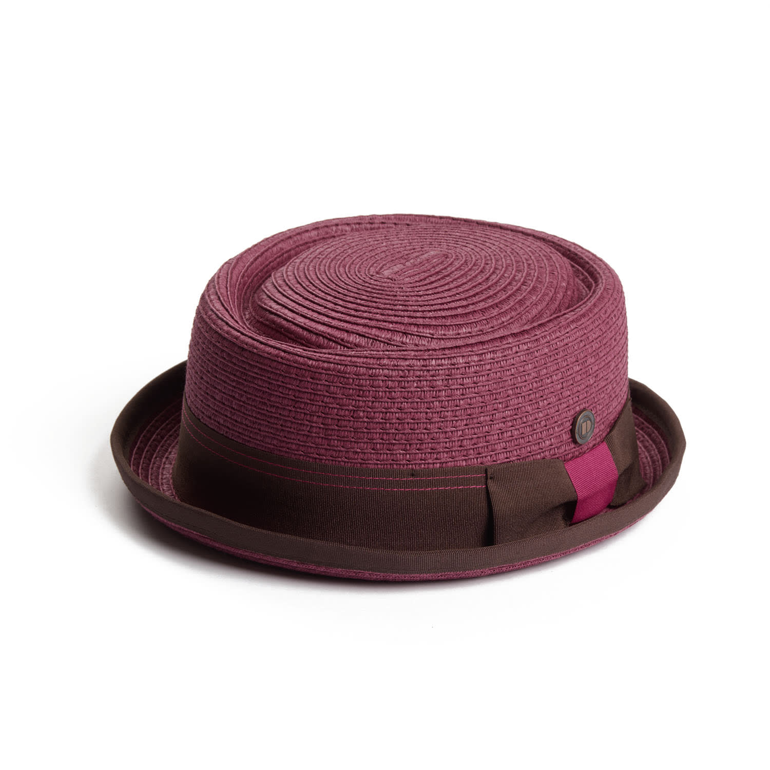 Men's Pink Dasmarca Rico Summer Telescope Crown Lightweight Breathable Rude-Boy Mod Porkpie Hat - Magenta | 59Cm | Dasmarca Hats