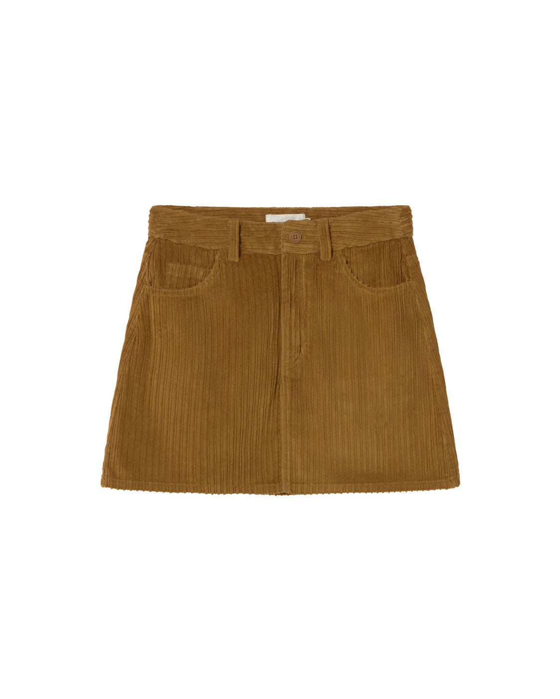 Thinking Mu Women's Brown Corduroy Mini Kimmy Skirt In Brown