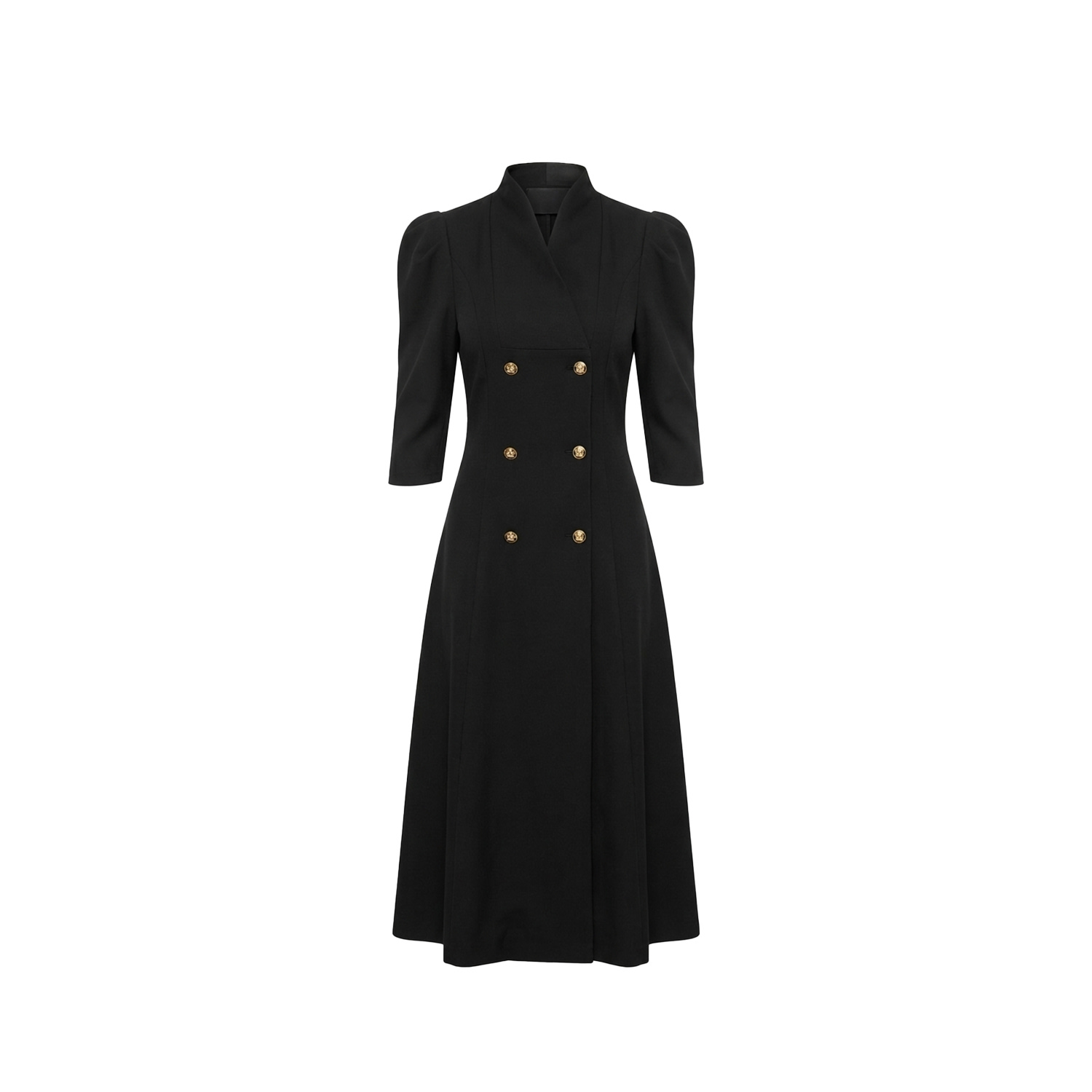 Women's Black The Collar Renouveau Dress | Small | Esther Saadia
