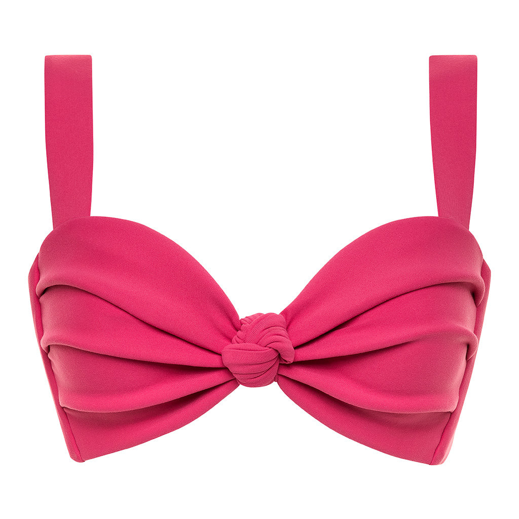 Montce Hayden Bikini Swim Top In Raspberry In Pink/purple