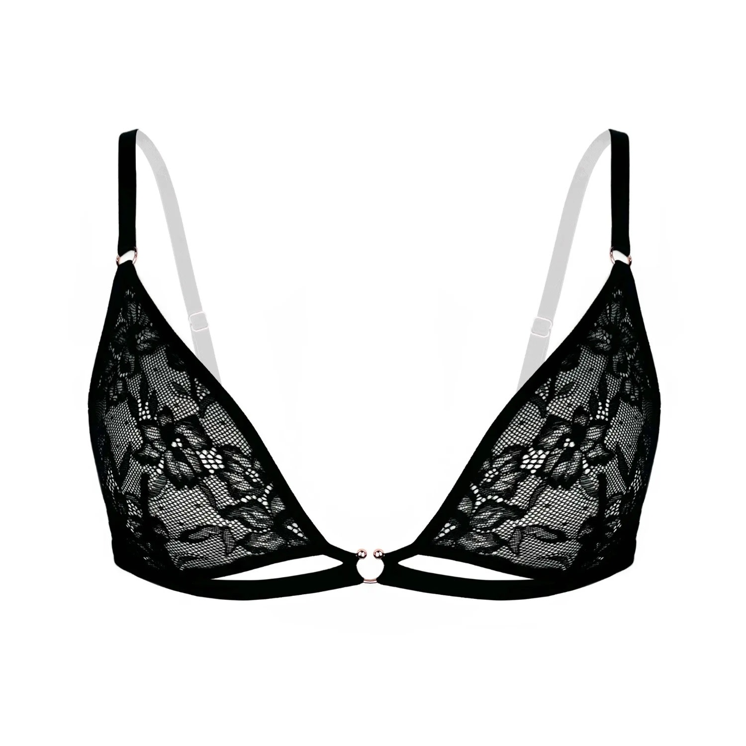 Monique Morin Lingerie Women's Hologram Bralette Black