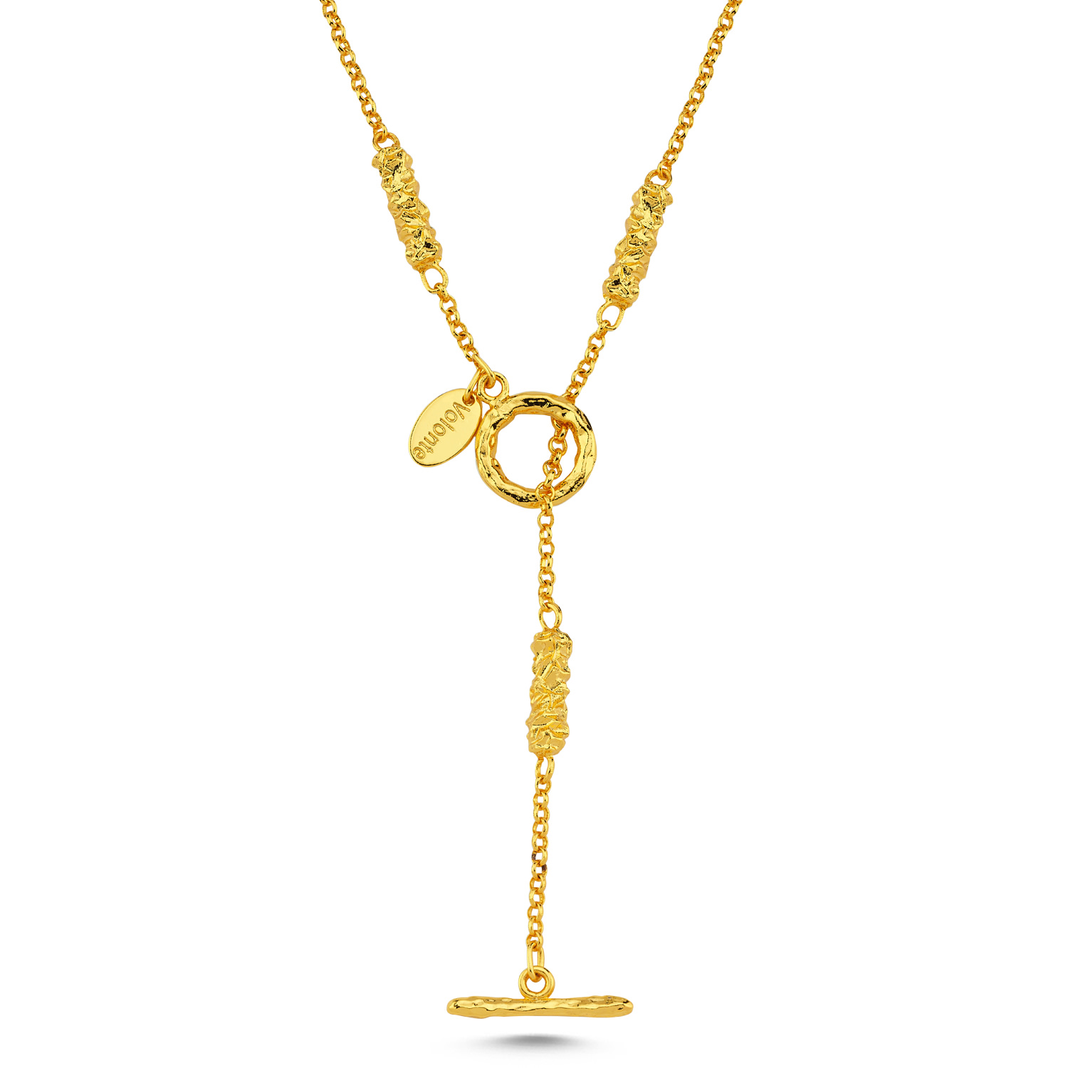 Women’s Gold Sun Shine Chained Necklace Volonte