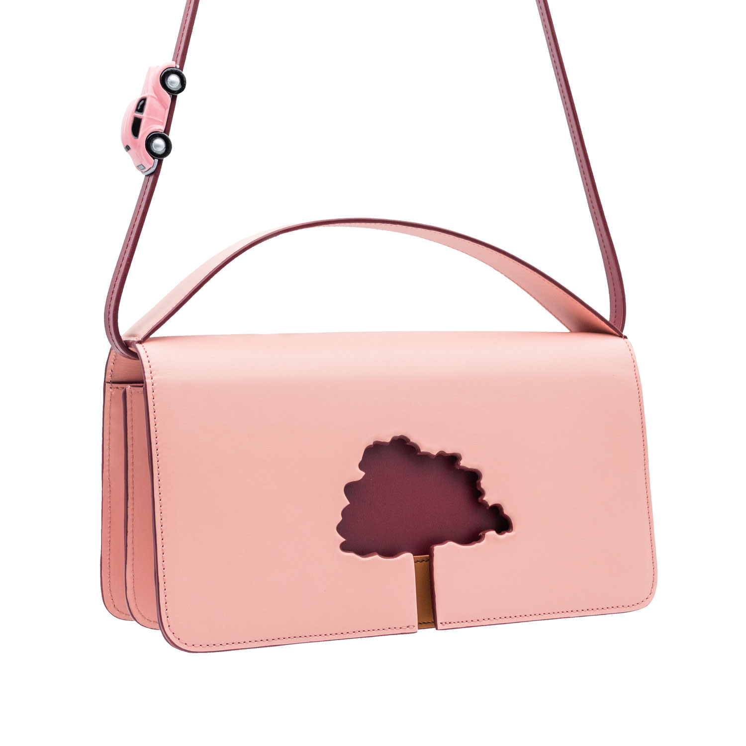 Absurde Women's Pink / Purple Speed Limit Bag In Pink Leather In Pink/purple