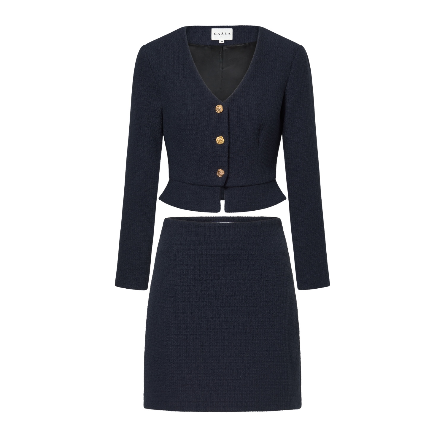 Gaala Blue Milana Cotton Tweed Two Piece