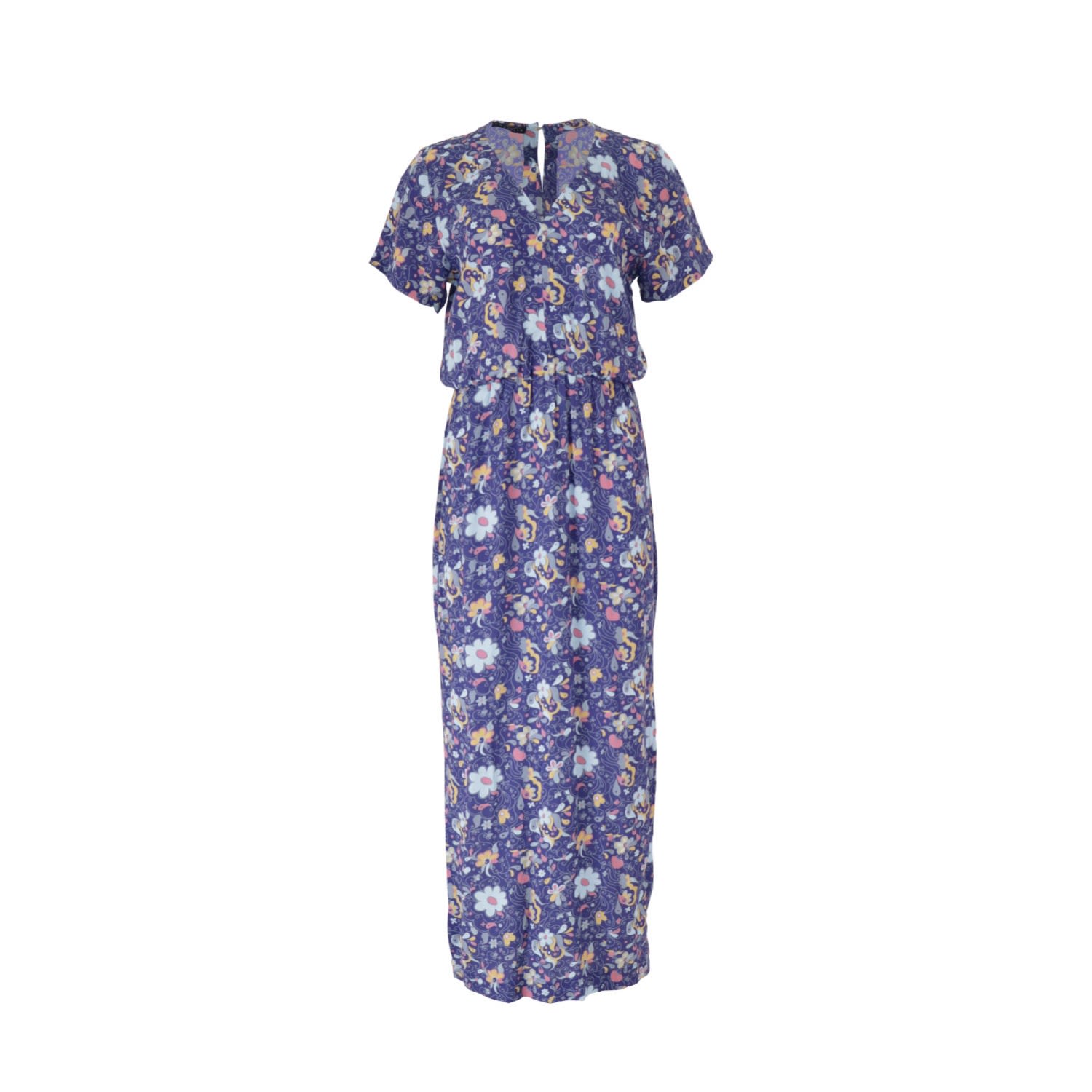 Morrato Bali Women's Blue Aiyana Dress Fleur Navy