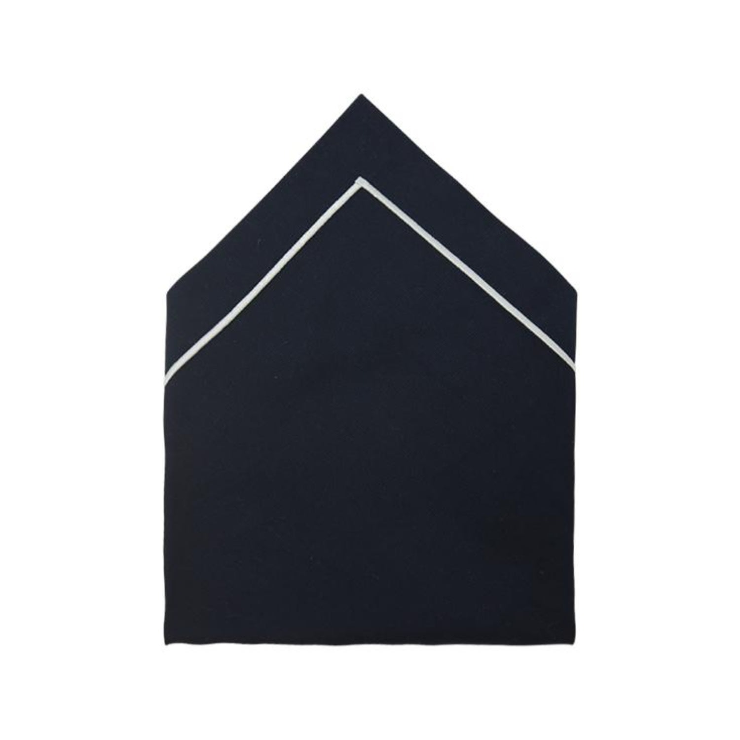 Km Home Collection Navy Cotton Napkins Set Of 2 In Blue