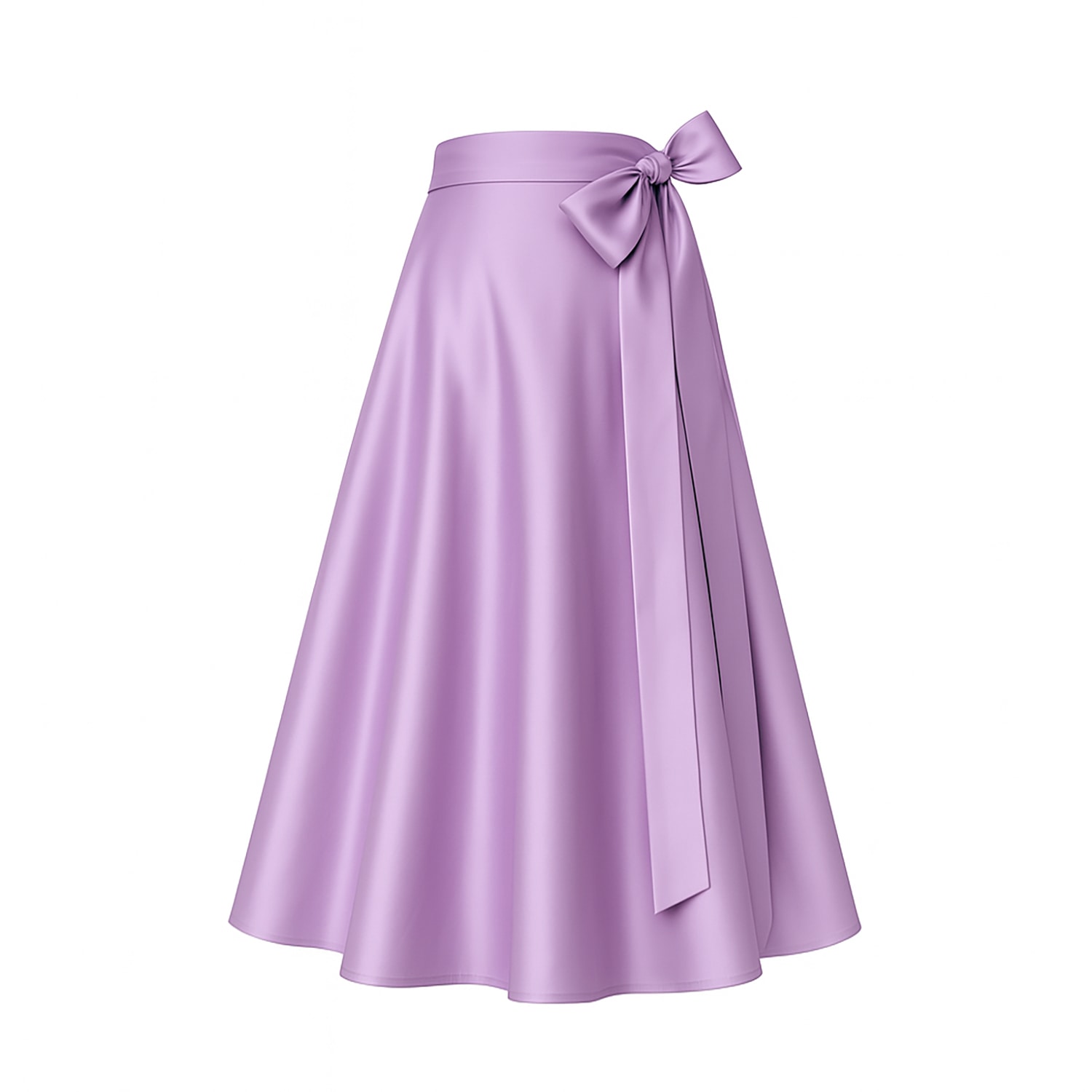 Richa Sharma Women's Purple / Pink / Purple Lilac Silk Midi Skirt - A Silhouette For Spring Summer In Multi