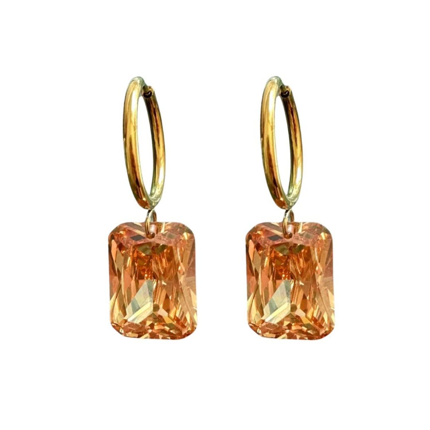 Baillie Celene Women's Champagne Pop Earrings In Orange
