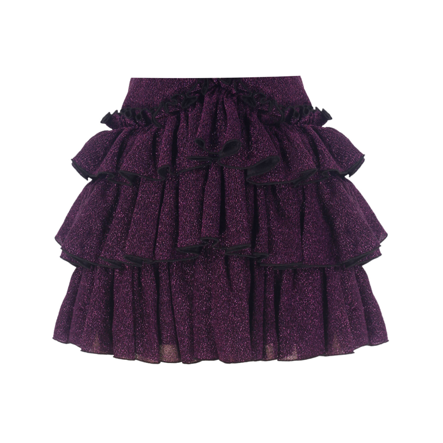 Nur Karaata Women's Pink / Purple Bellano Sparkle Purple Skirt