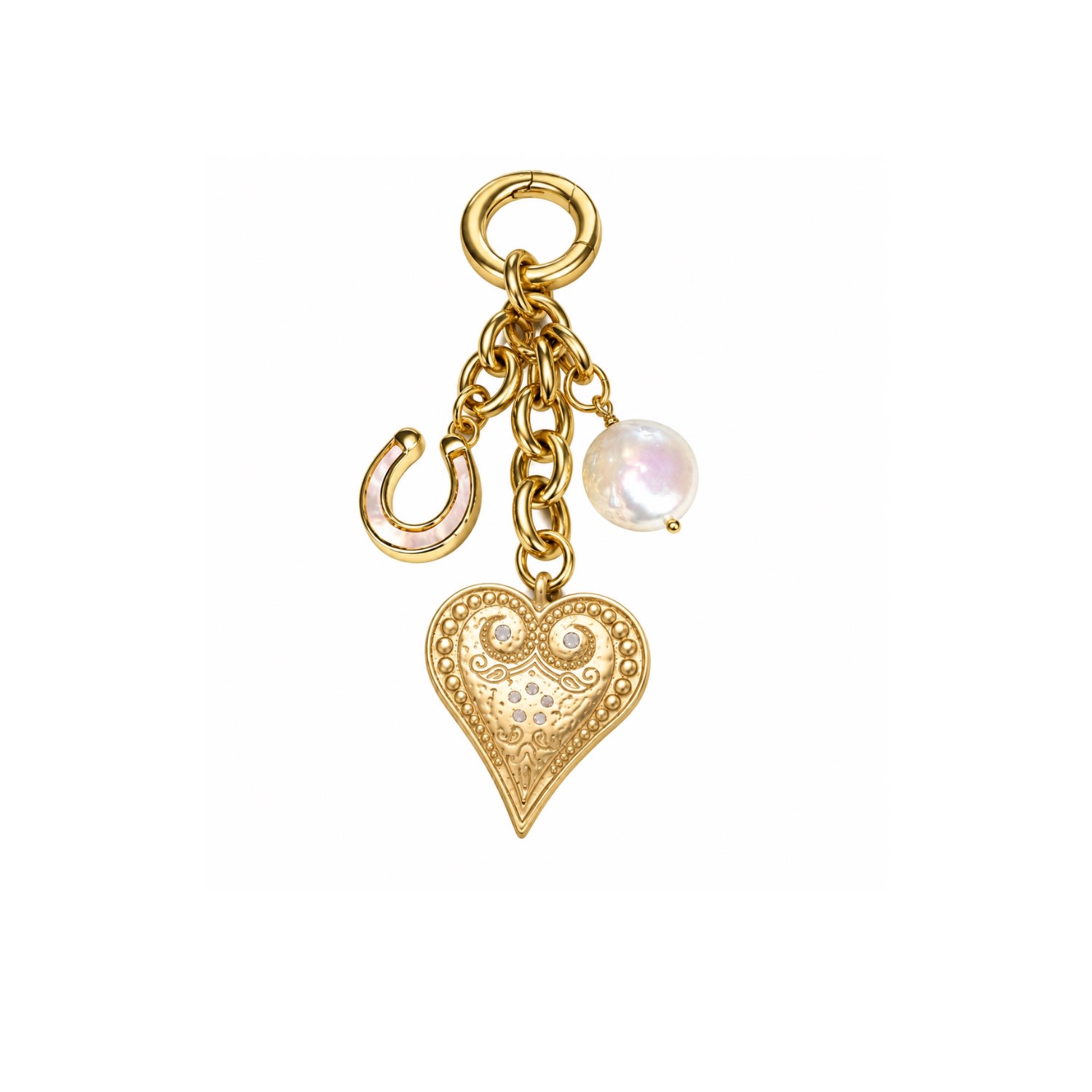 Women's Gold Purse Charm Or Belt Loop Chain Charm | Rachel Nathan