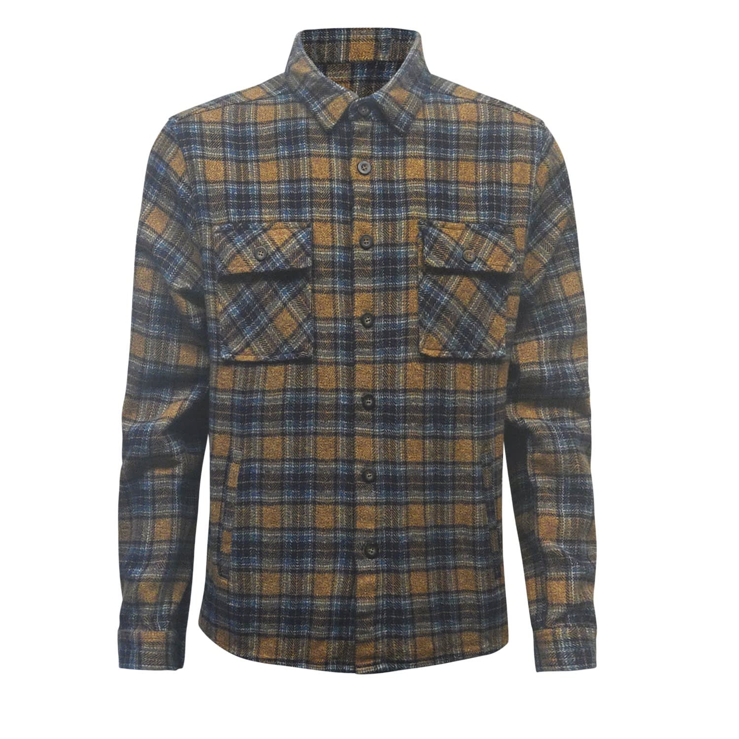 Vustra Men's Blue / Yellow Driftwood Shacket In Multi