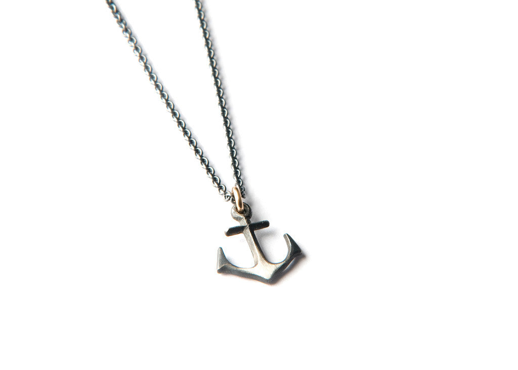 Women’s Anchor Necklace - Small Silver Anchor Orrifinn Jewels