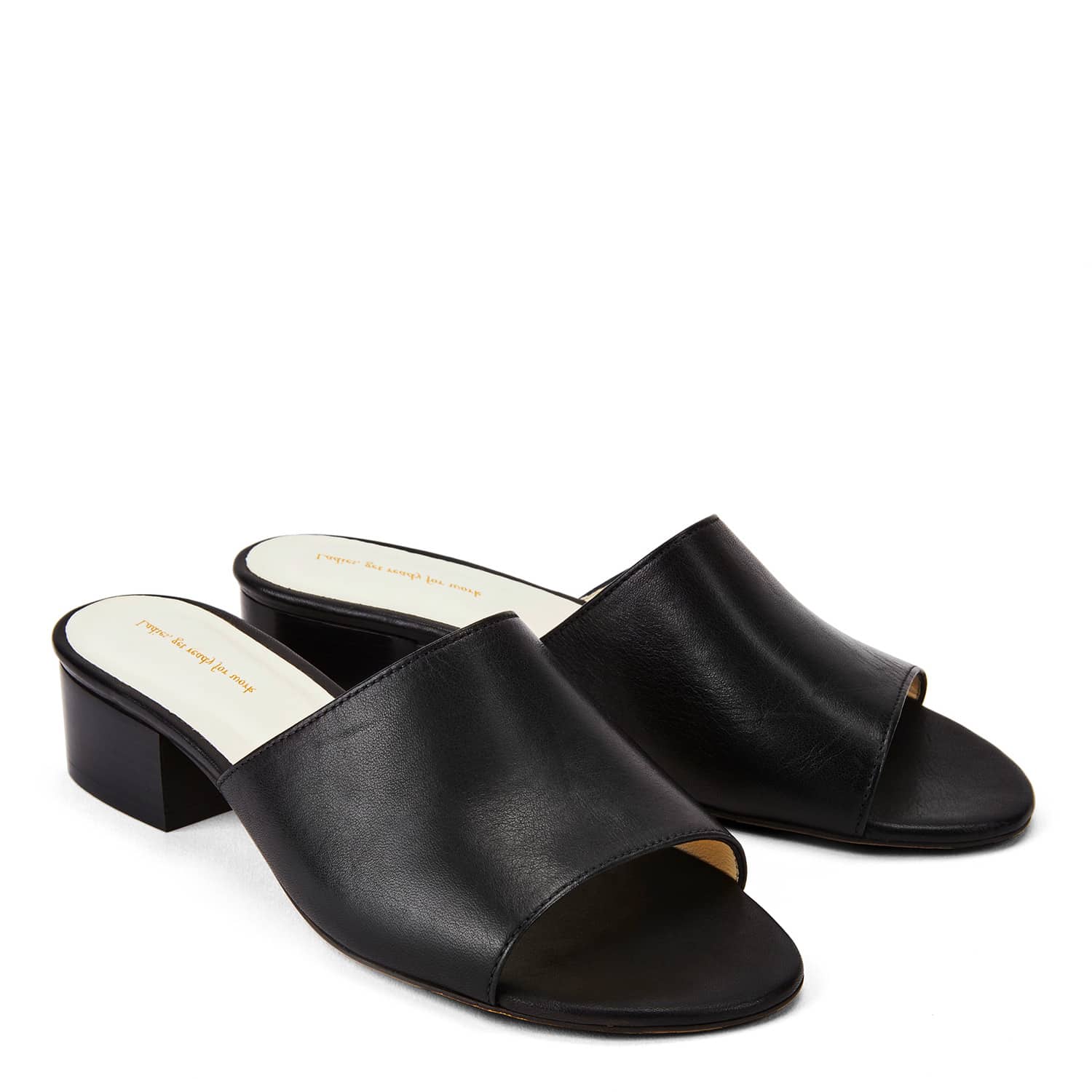 black mule slides