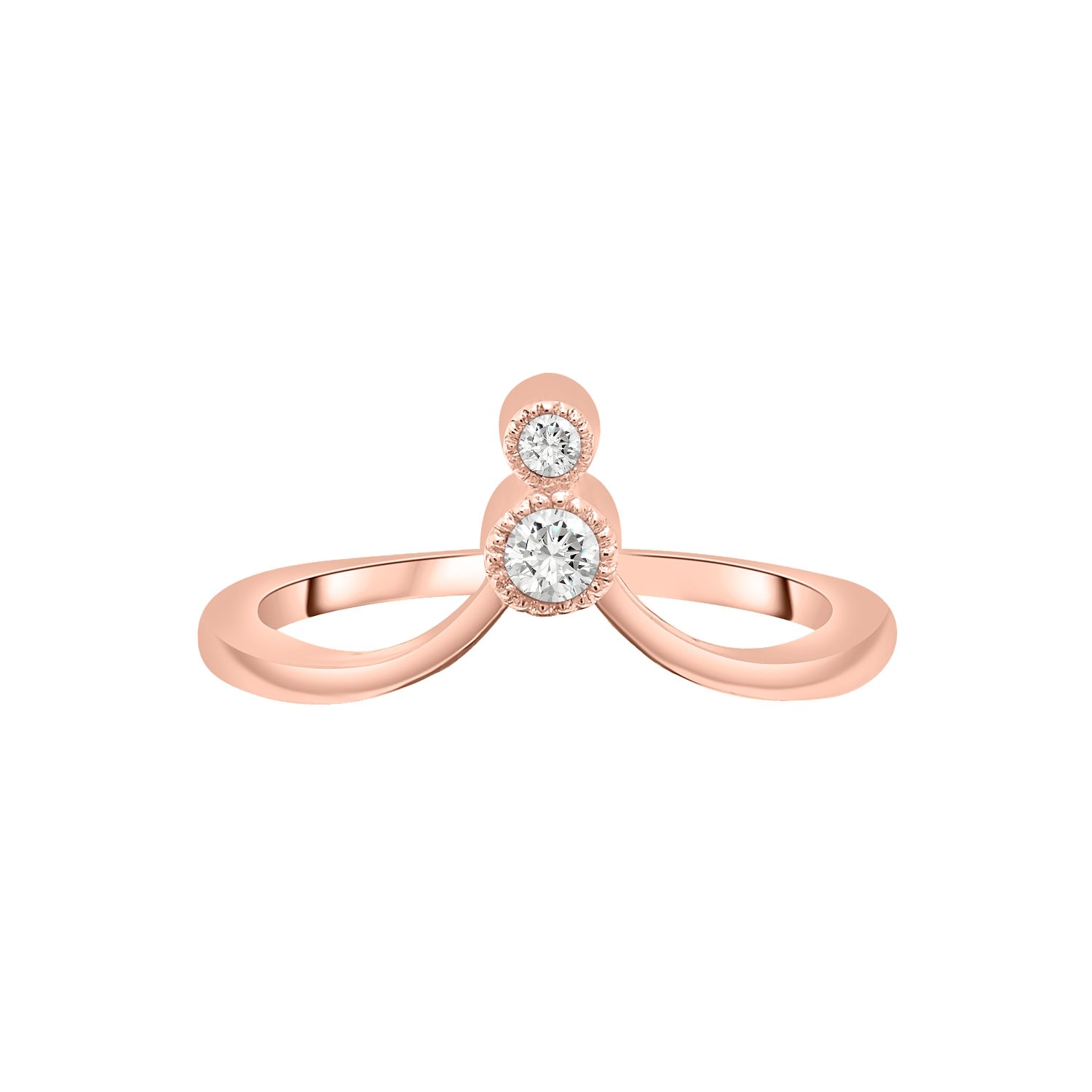 Miki & Jane Women's Heluviee Arched Diamond Ring - Rose Gold In Gold