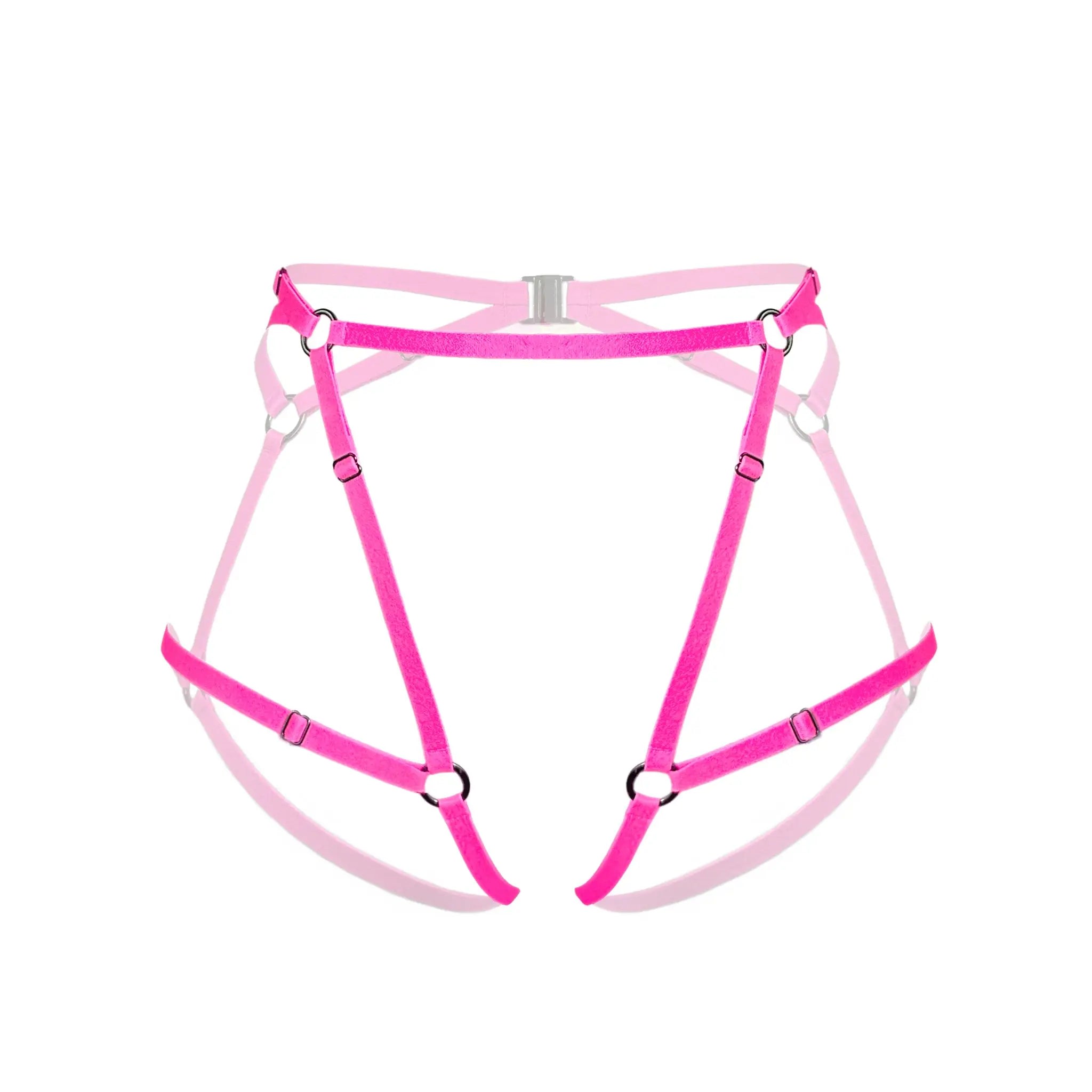 Monique Morin Lingerie Women's Pink / Purple Frisson Harness Electric Magenta In Pink/purple