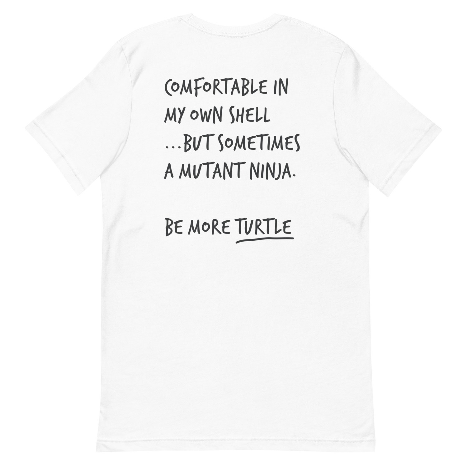 Anchor & Crew White Think Ocean Turtle Aspirations Cotton Embroidered T-shirt - Women In White