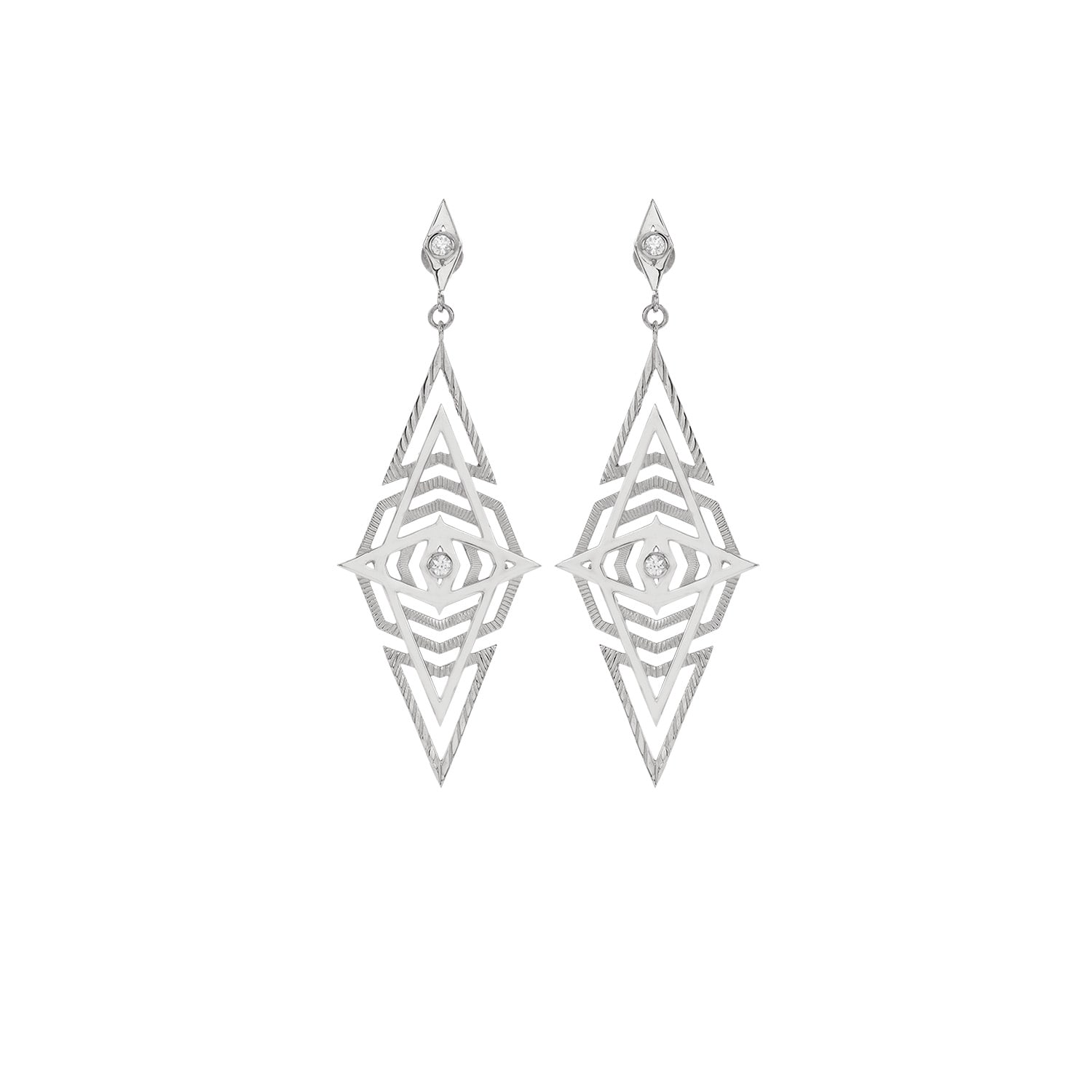 Zoe And Morgan Women's Volcano Earrings Silver In Silver