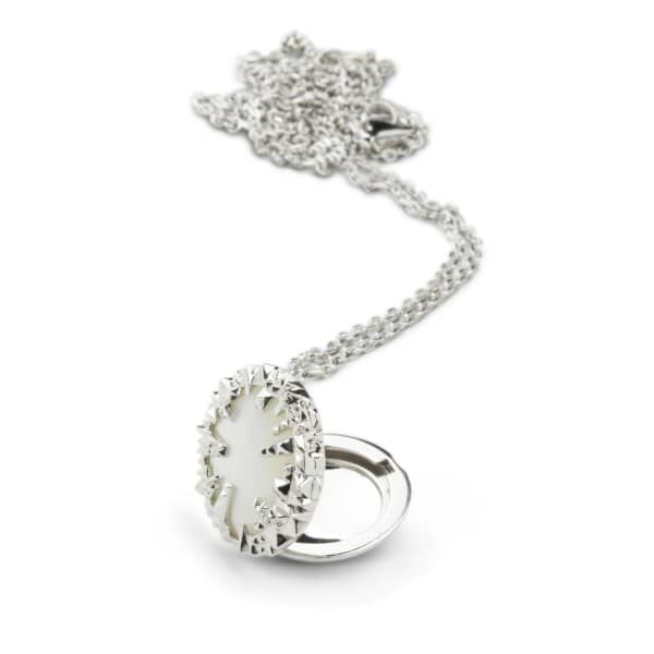 GUCCI WOMEN'S IVORY PEARL SILVER LOCKET