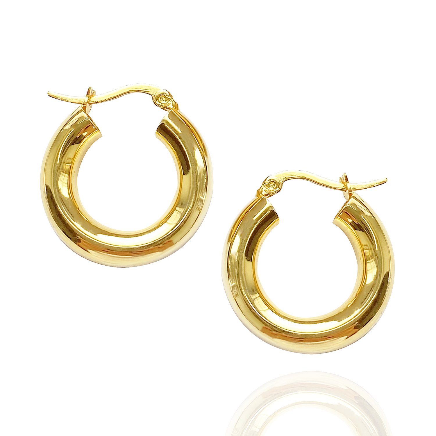 Women’s Gold Hoop Earrings - Roma Smilla Brav