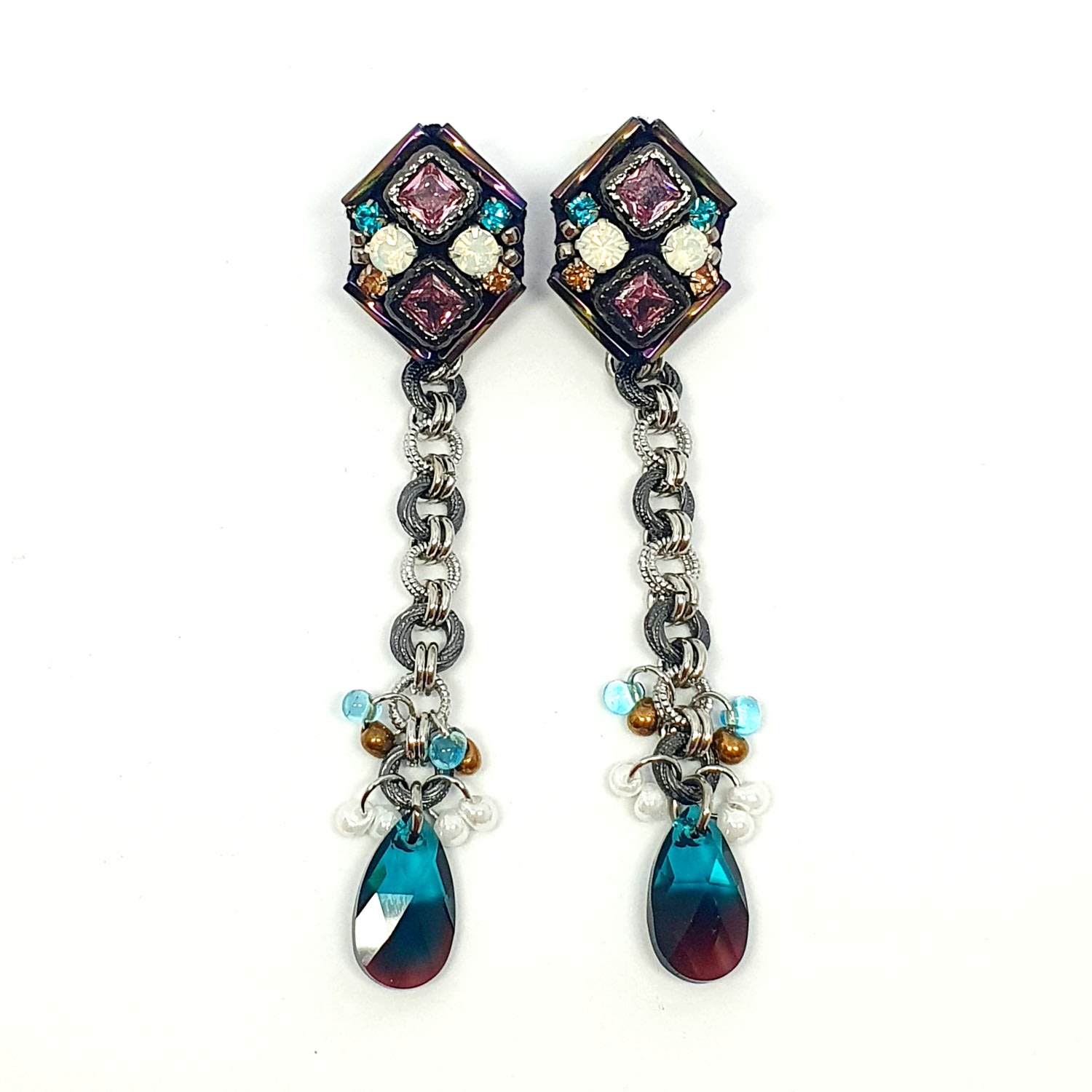 Ariel.c Jewellery Women's Pink / Purple / Black Gem Metric Night Galaxy
