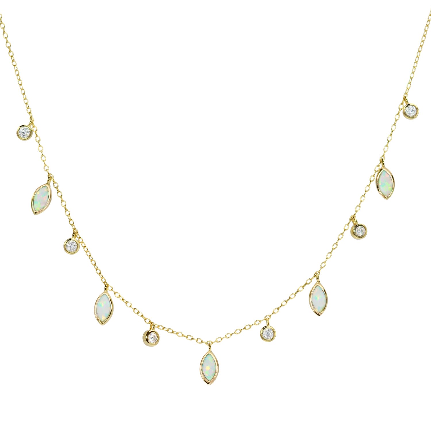 Kamaria Women's Drops Of Spring White In Gold