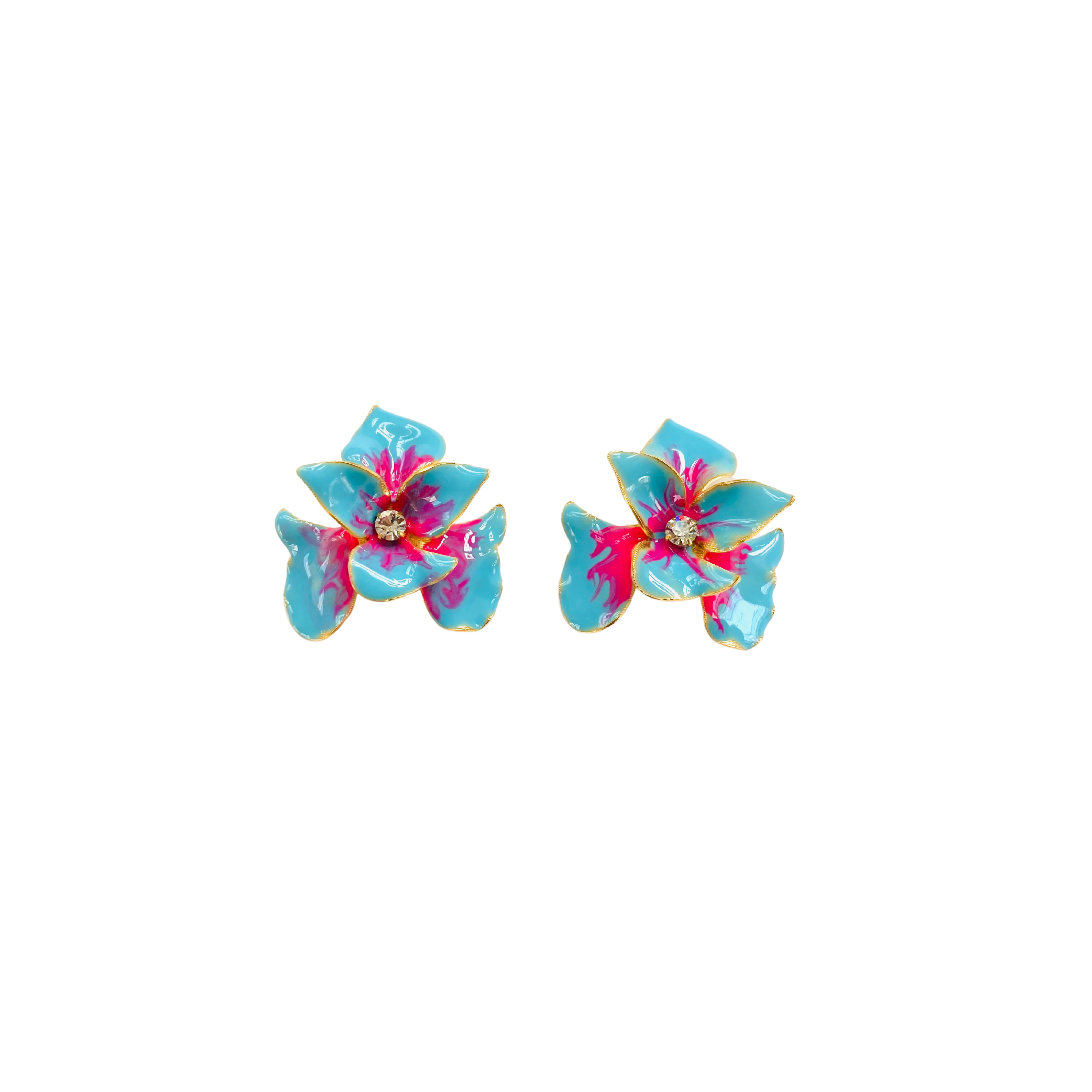 The Pink Reef Women's Blue Aqua Pink Orchid