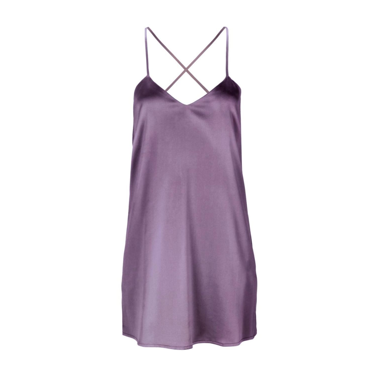 Women’s Pink / Purple Backless Silk Slip Dress ’Patricia’ In Noble Purple Extra Small Alas Silk Renata Ambrazieje