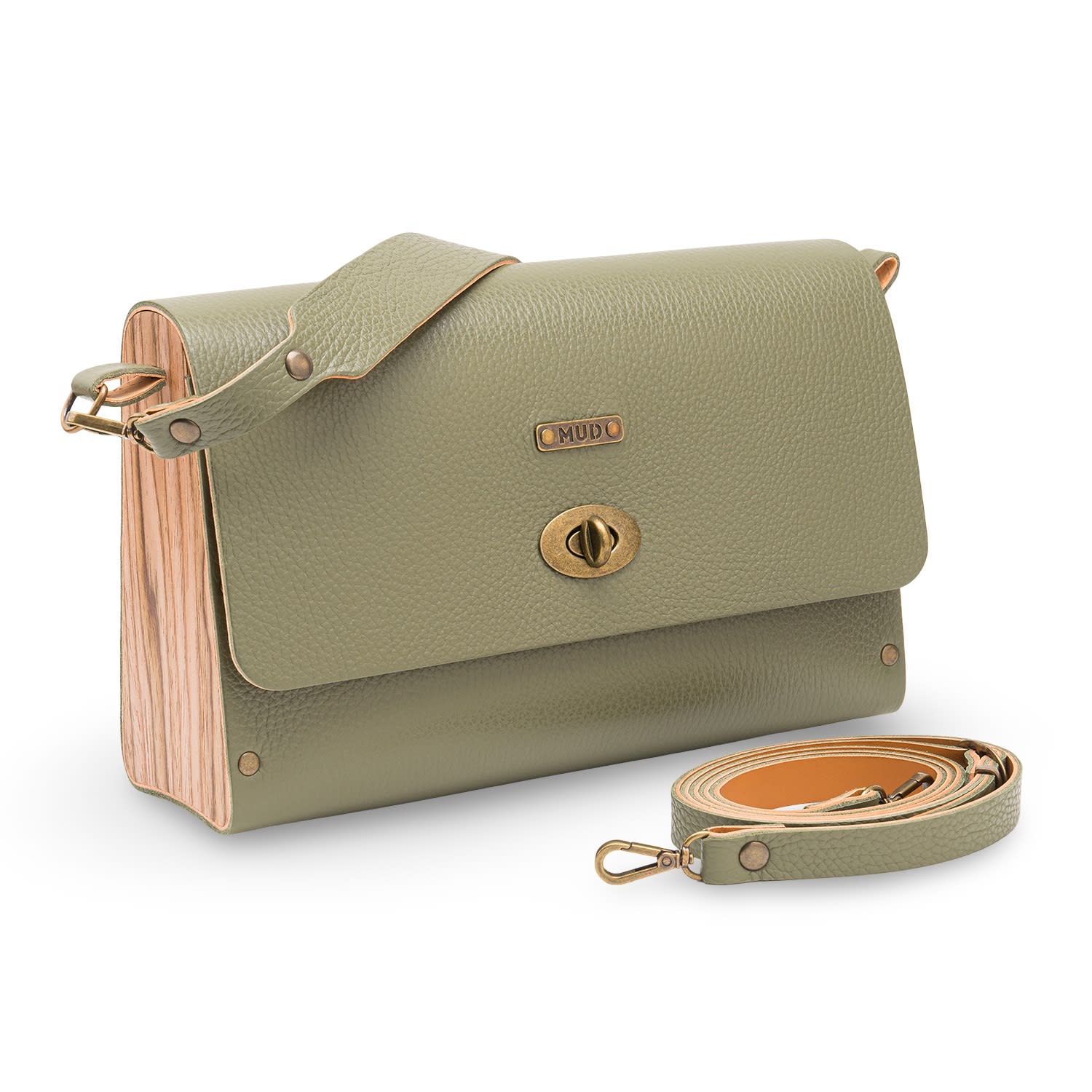 Mud - Manufacture Under Design Women's Green Leonor Medium Bag - Moss In Green