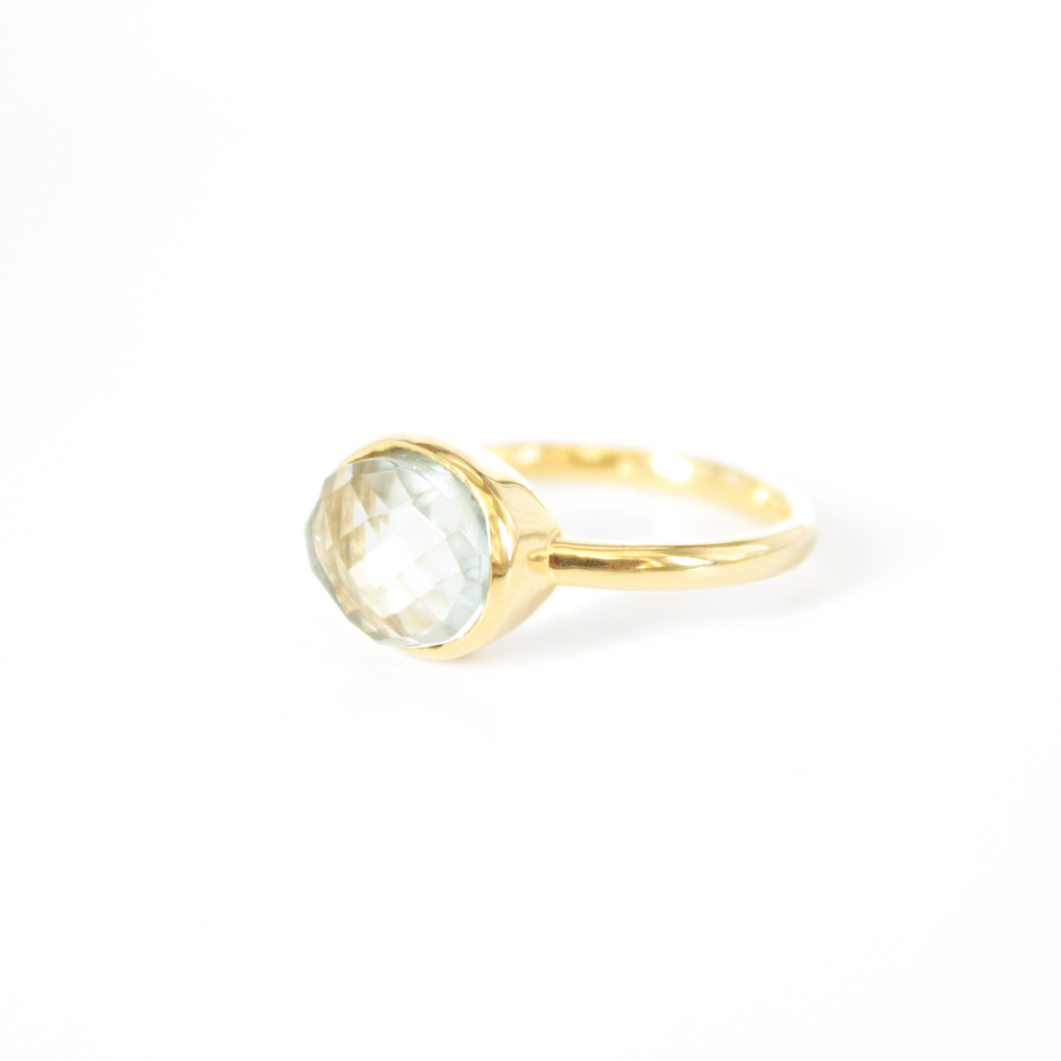 Women’s Gold / Green Mina Ring Green Amethyst Somya London