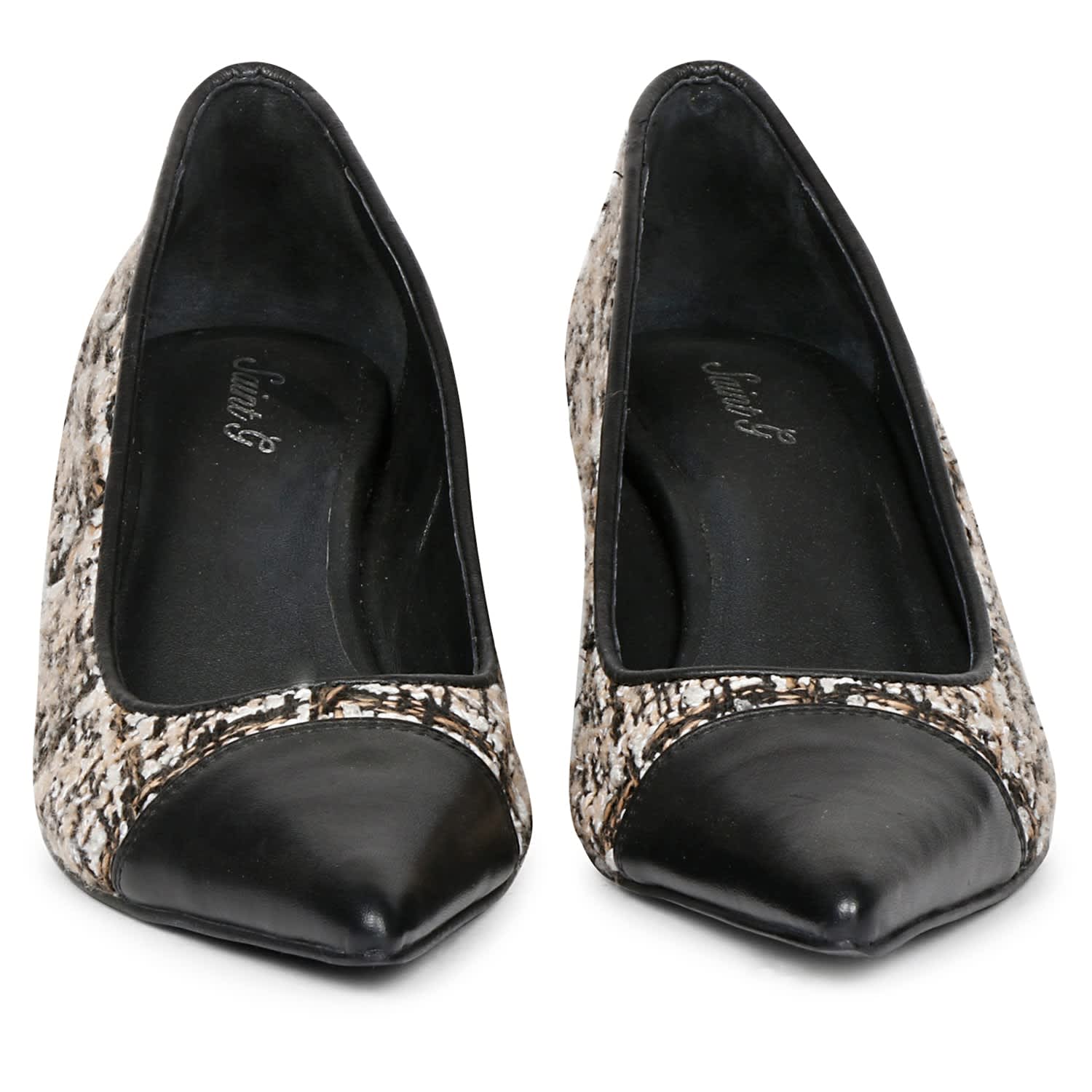 Bourbon - Tweed Heels - Beige | Saint G | Wolf & Badger