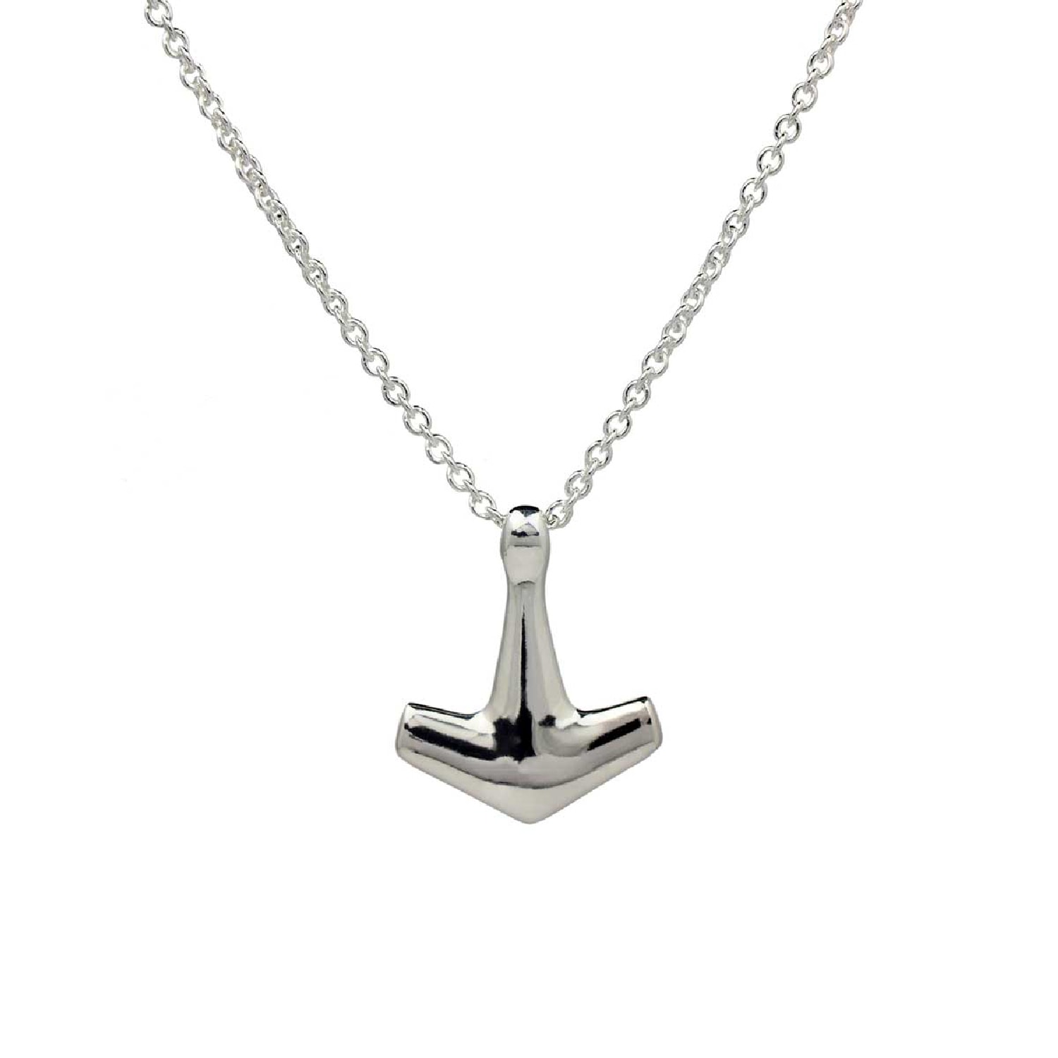 Freya & Thor Of Sweden Men's Arch Necklace - Sterling Silver Mid In Silver