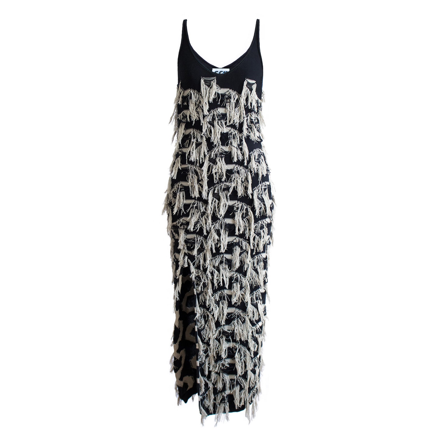 Ccy Currency Women's The Venus From The Water Dress - Black & Grey Sand In Black