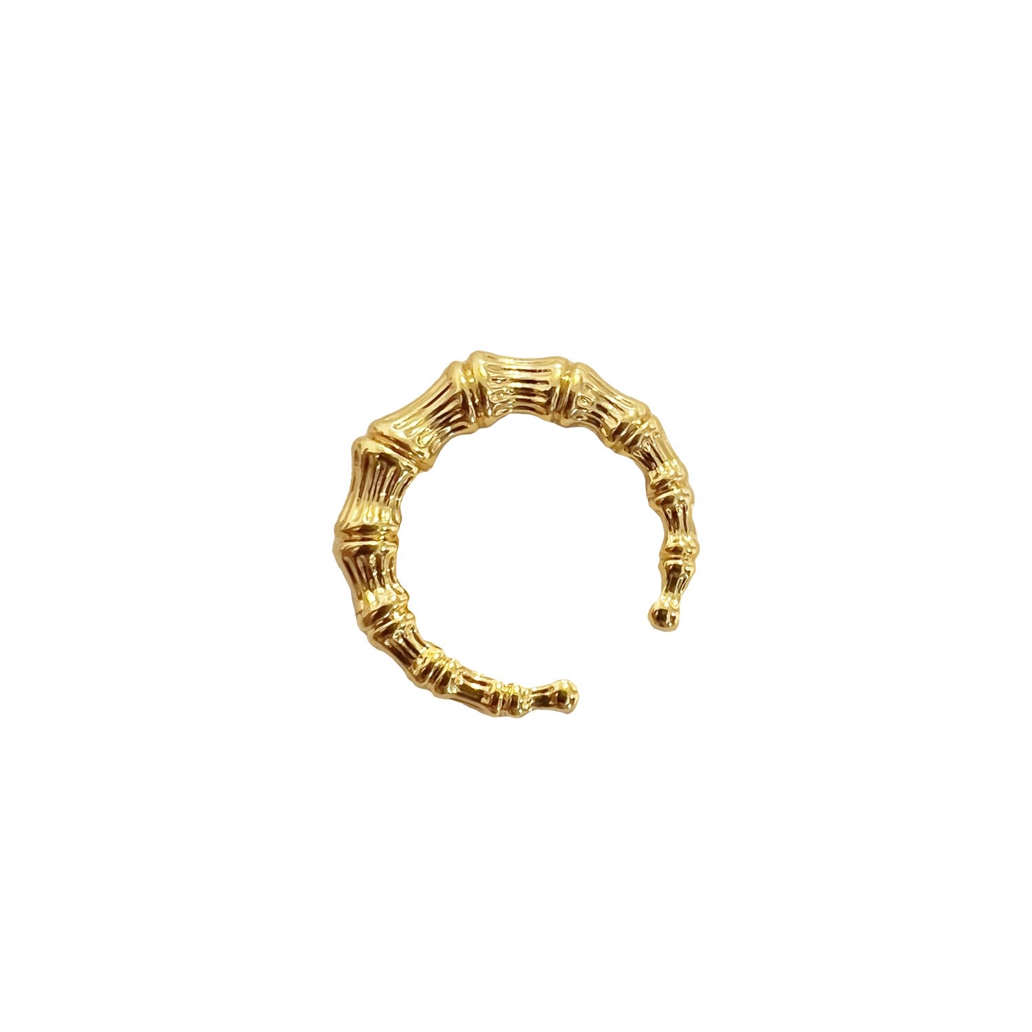 Women’s Bamboo Cuff Ring In Gold Gold & Honey