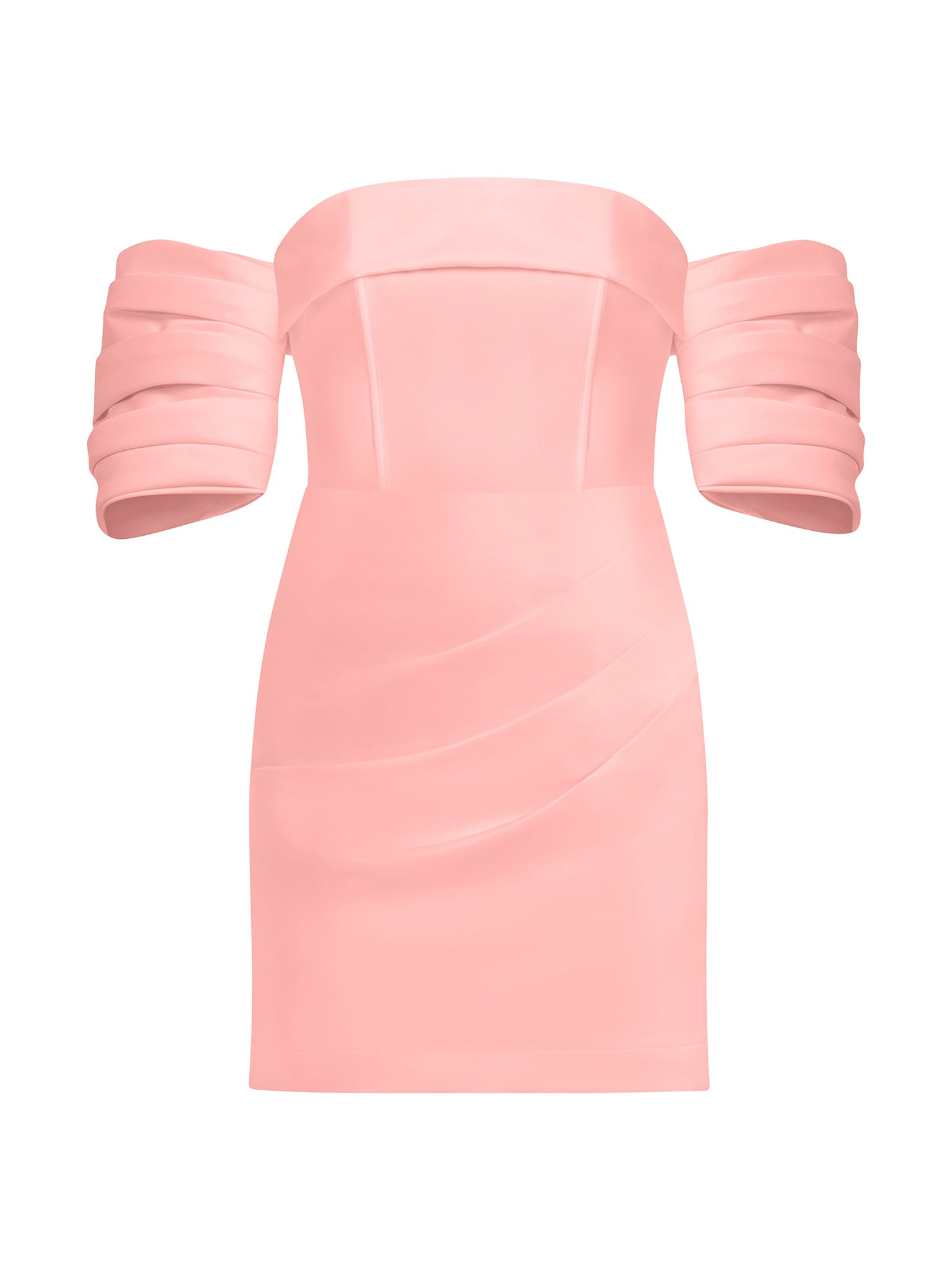 Tia Dorraine Women's Pink / Purple Devotion Mini Dress With Detachable Sleeves, Coral In Pink/purple