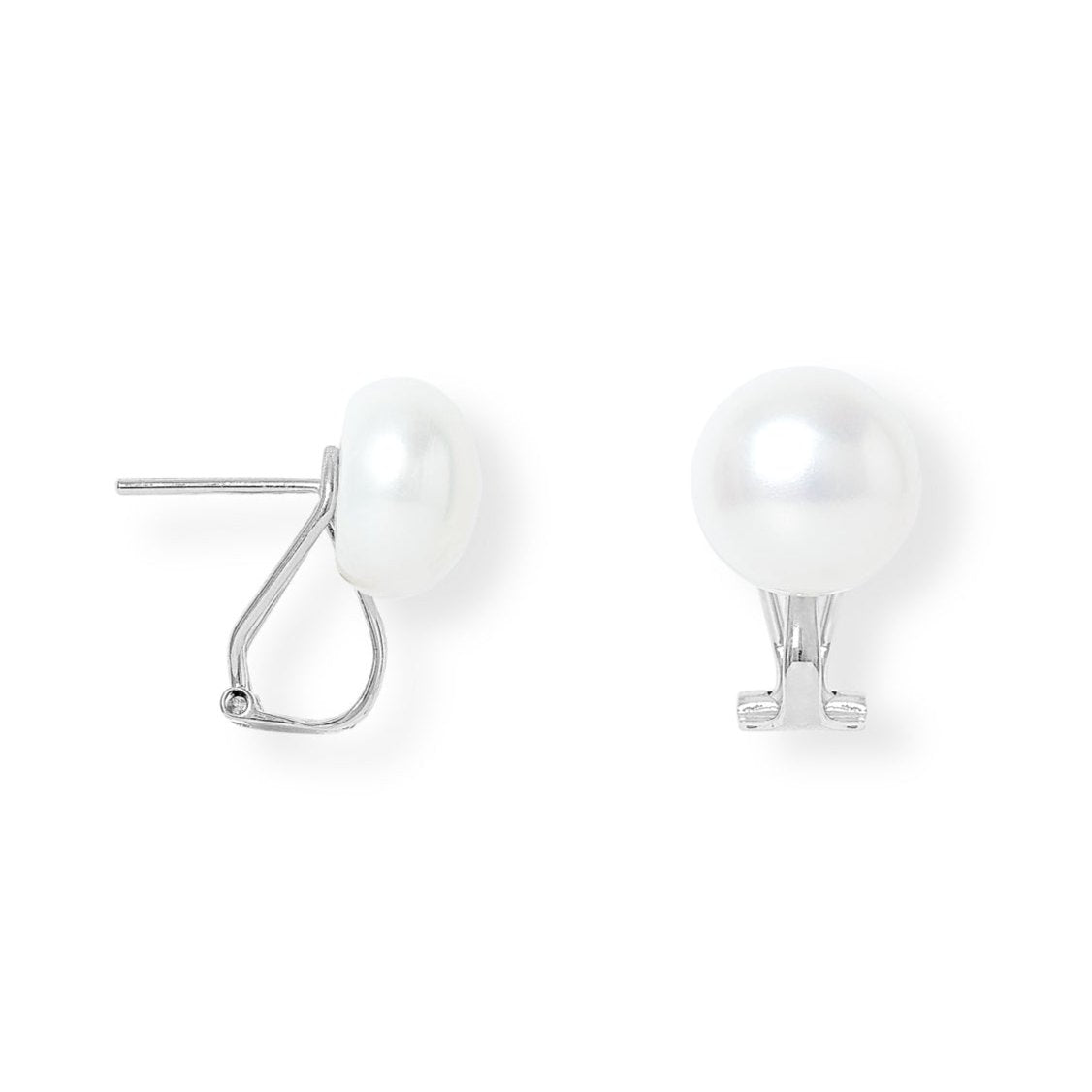 Pearls Of The Orient Online Women's Gratia Cultured Freshwater Pearl Stud Earrings Set In 14kt White Gold