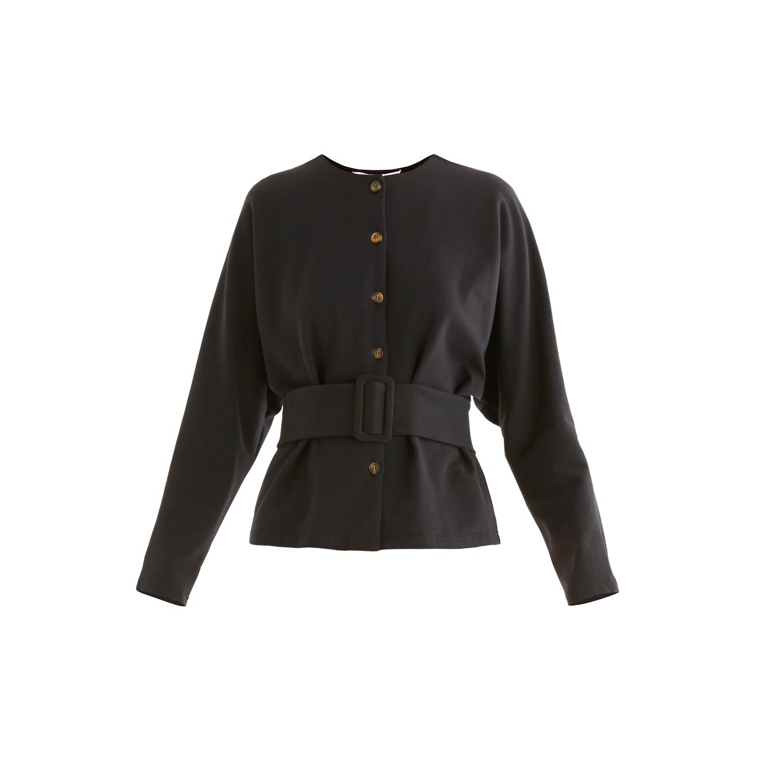 black belted blouse