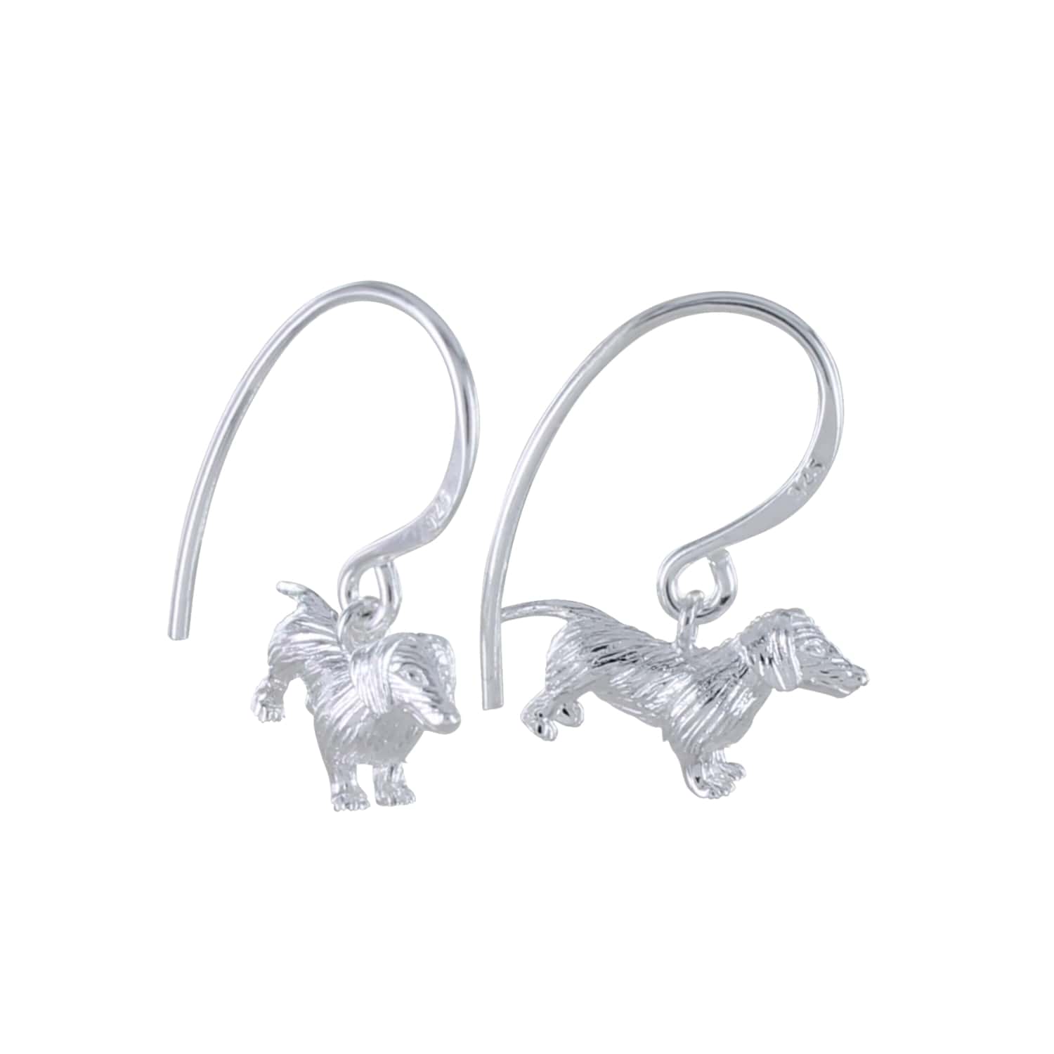 Women’s Fergus The Dachshund Sterling Silver Drop Earrings Reeves & Reeves