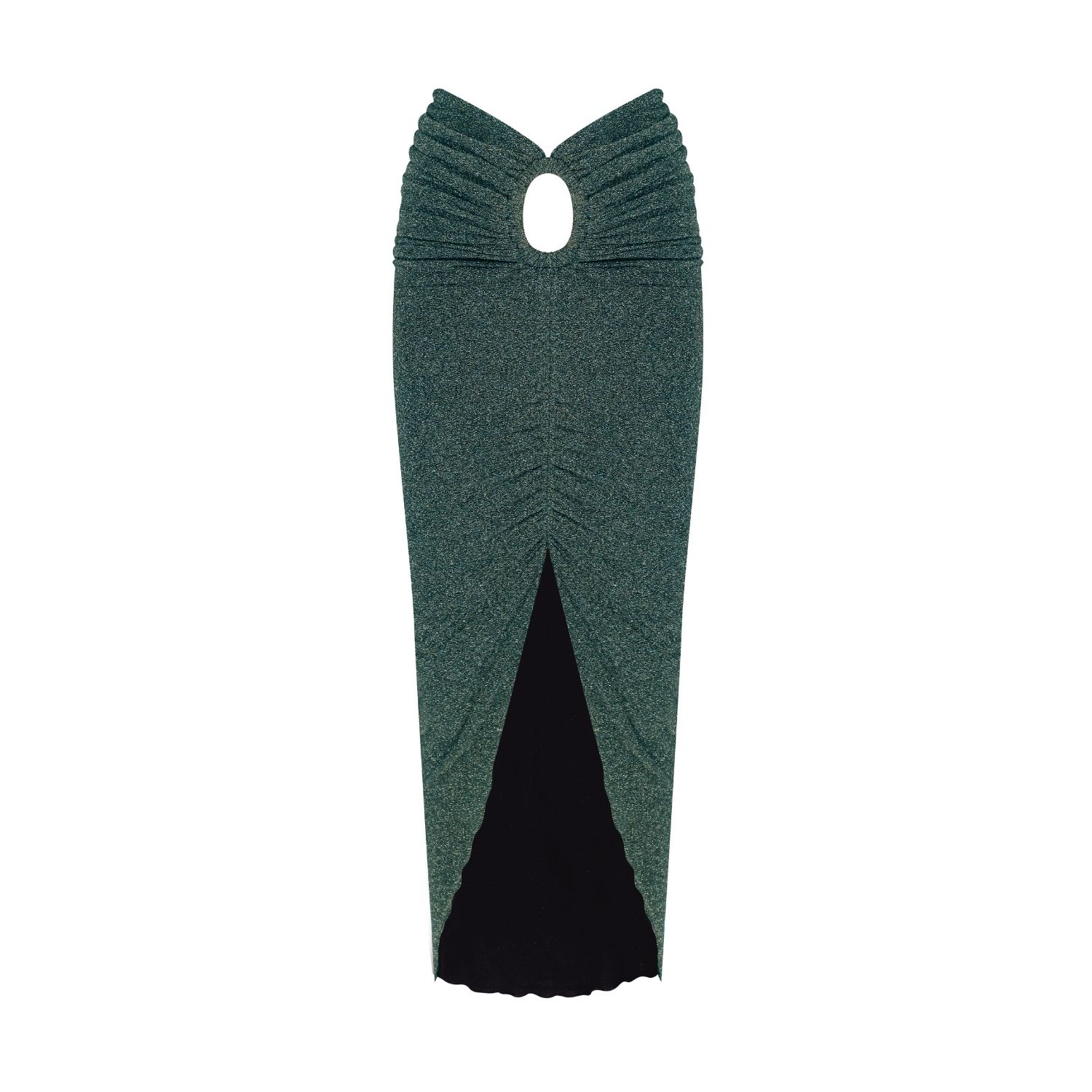 Nur Karaata Women's Moon Sparkle Green Skirt In Green