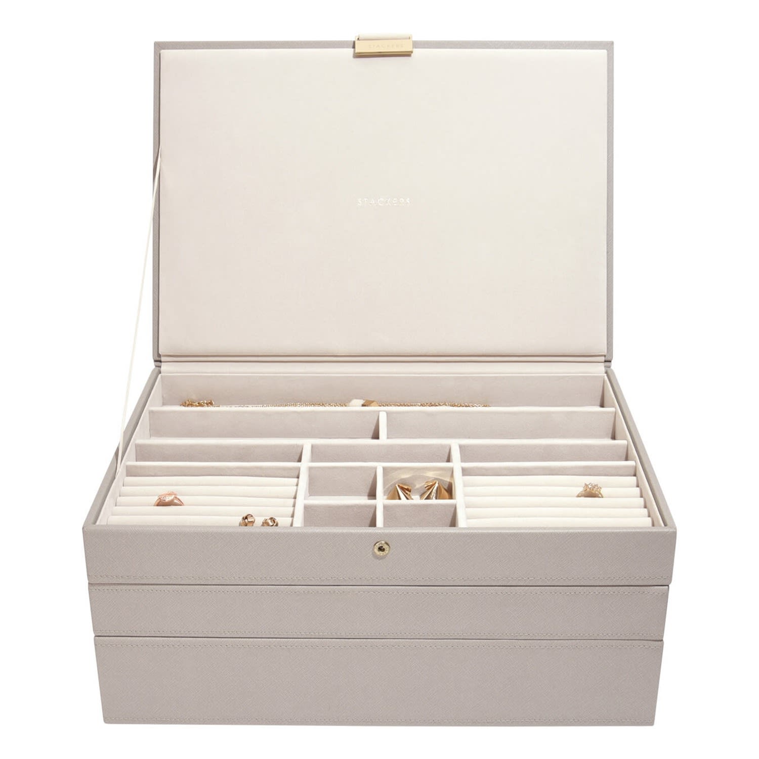 Women’s Neutrals Taupe Supersize Jewellery Box Stackers