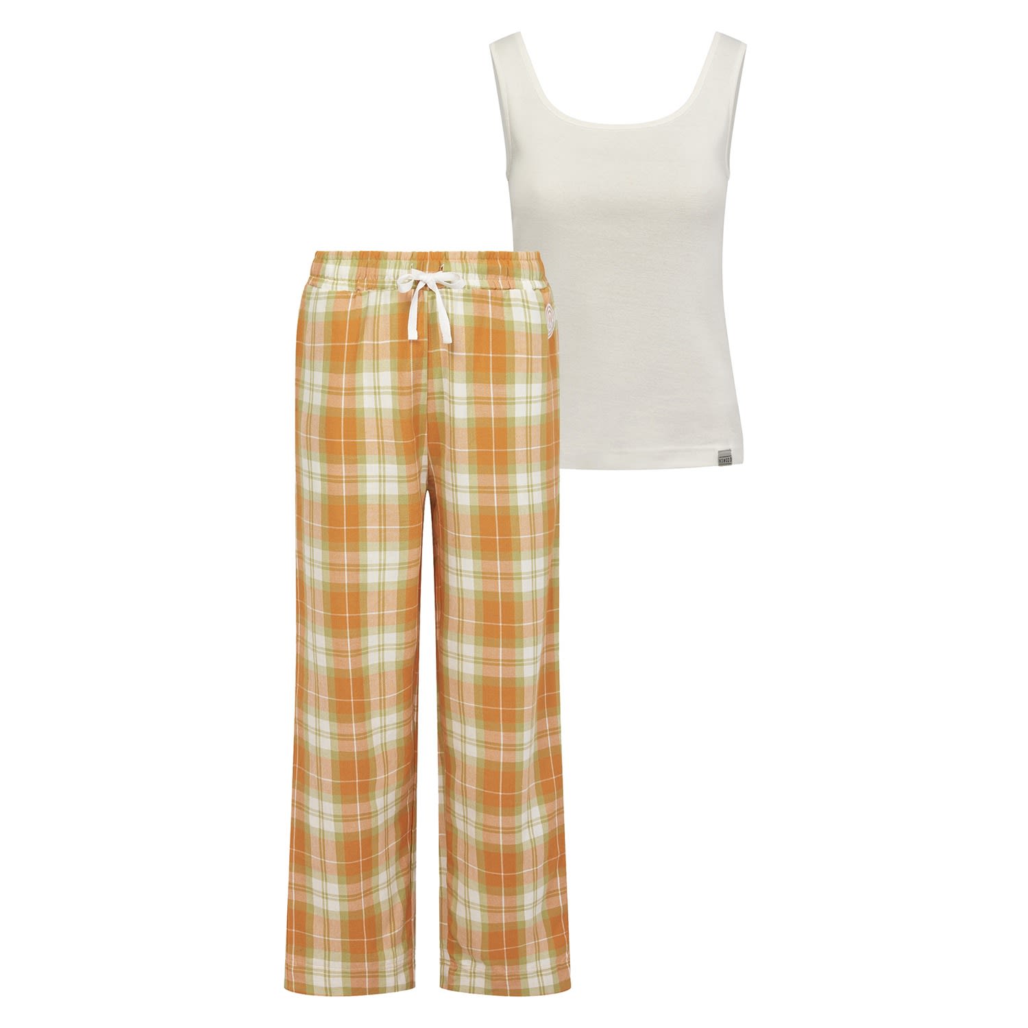 Yellow / Orange Jim Jam Pyjama Trousers Set Womens - Yellow & Orange Extra Large Komodo