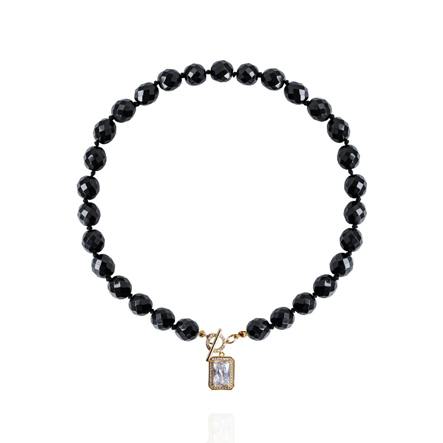 Women’s Gold / Black Leni Necklace In Noir Saule Label