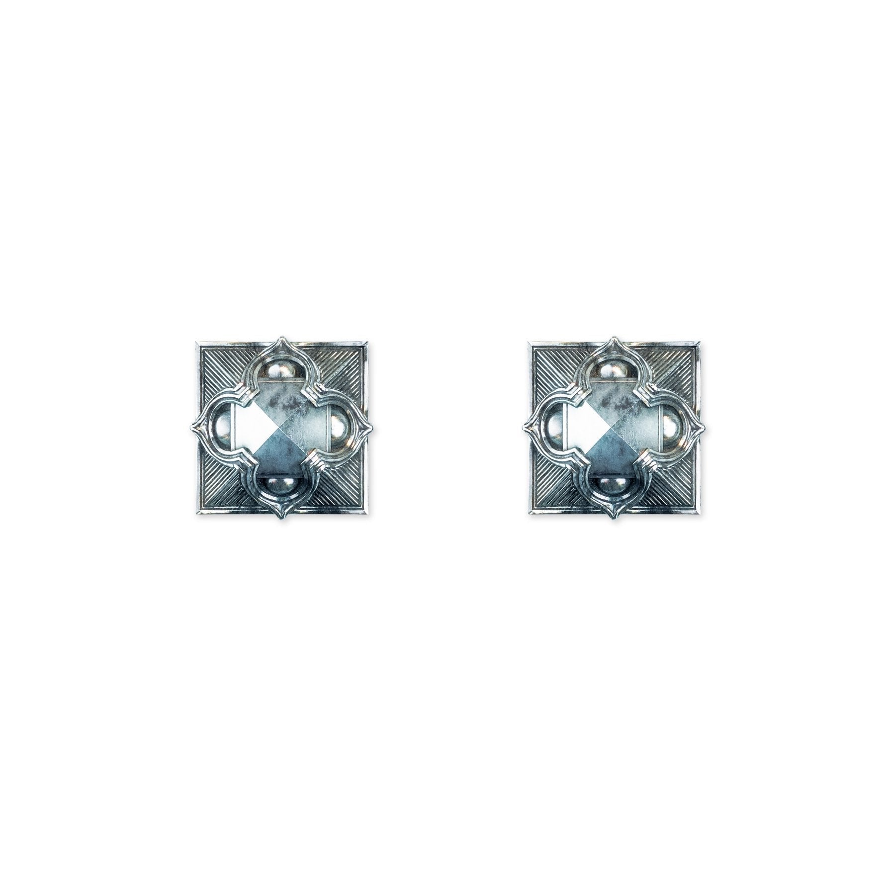 Women’s Pyramid Studs Silver Astor & Orion