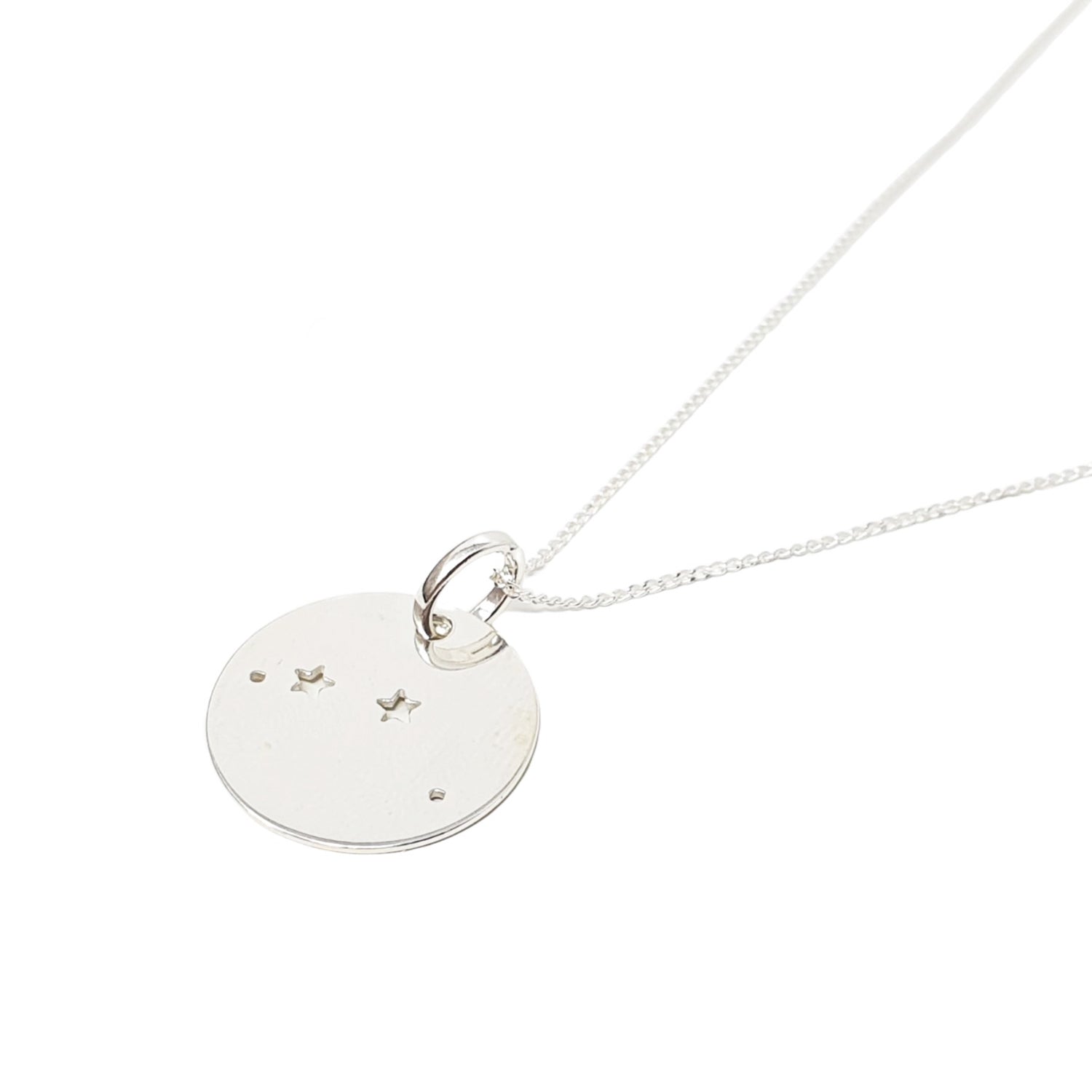 Women’s Aries Constellation Sterling Silver Pendant Necklace Harfi