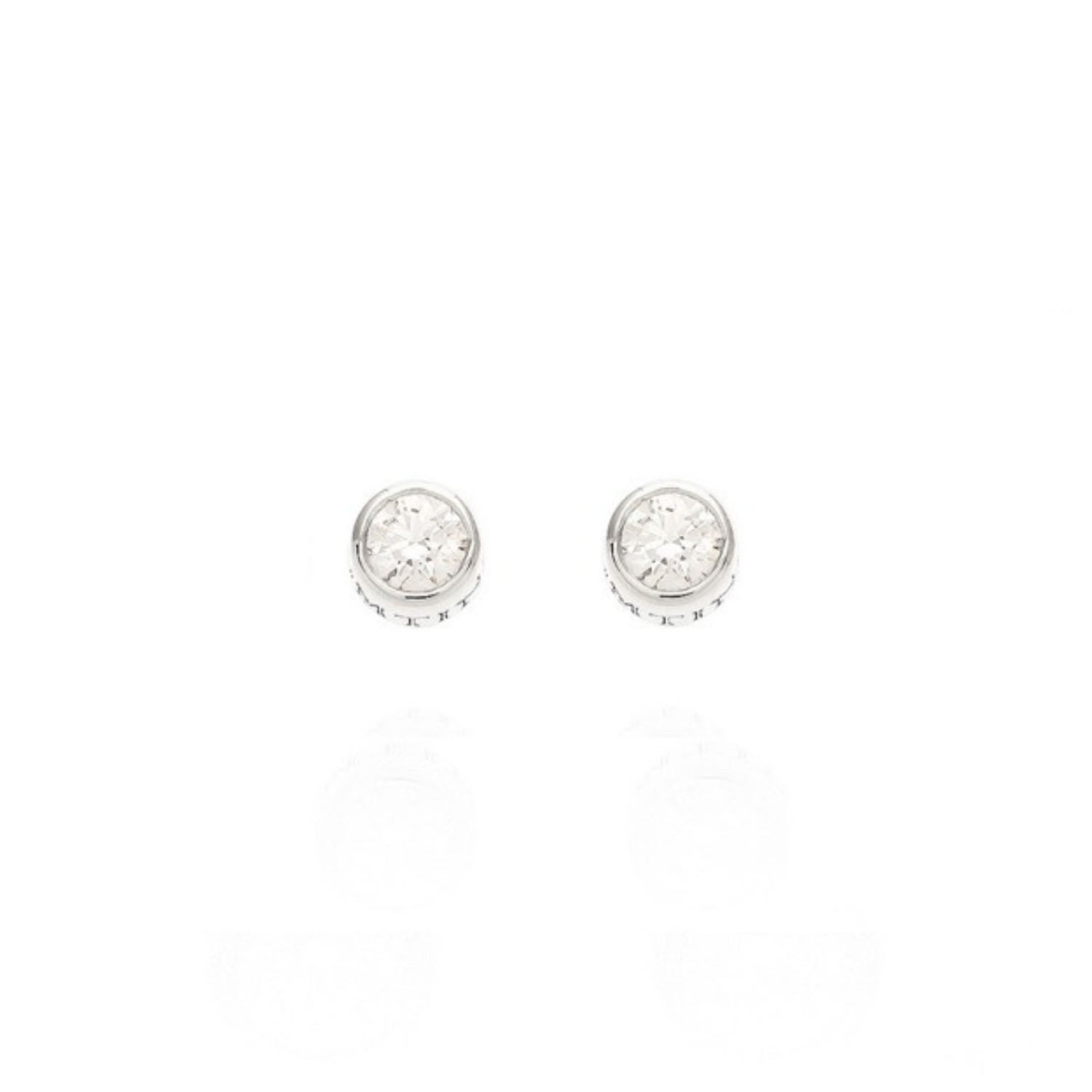 Bloomtine | Earth Angel Hq Women's Illuminess ™ 14k White Gold Diamond Studs In White