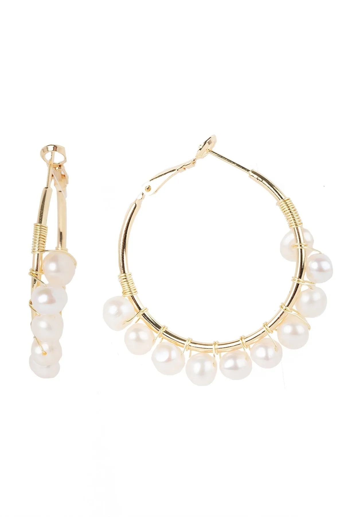 Saachi 7mm Rushing Water Earrings In Gold