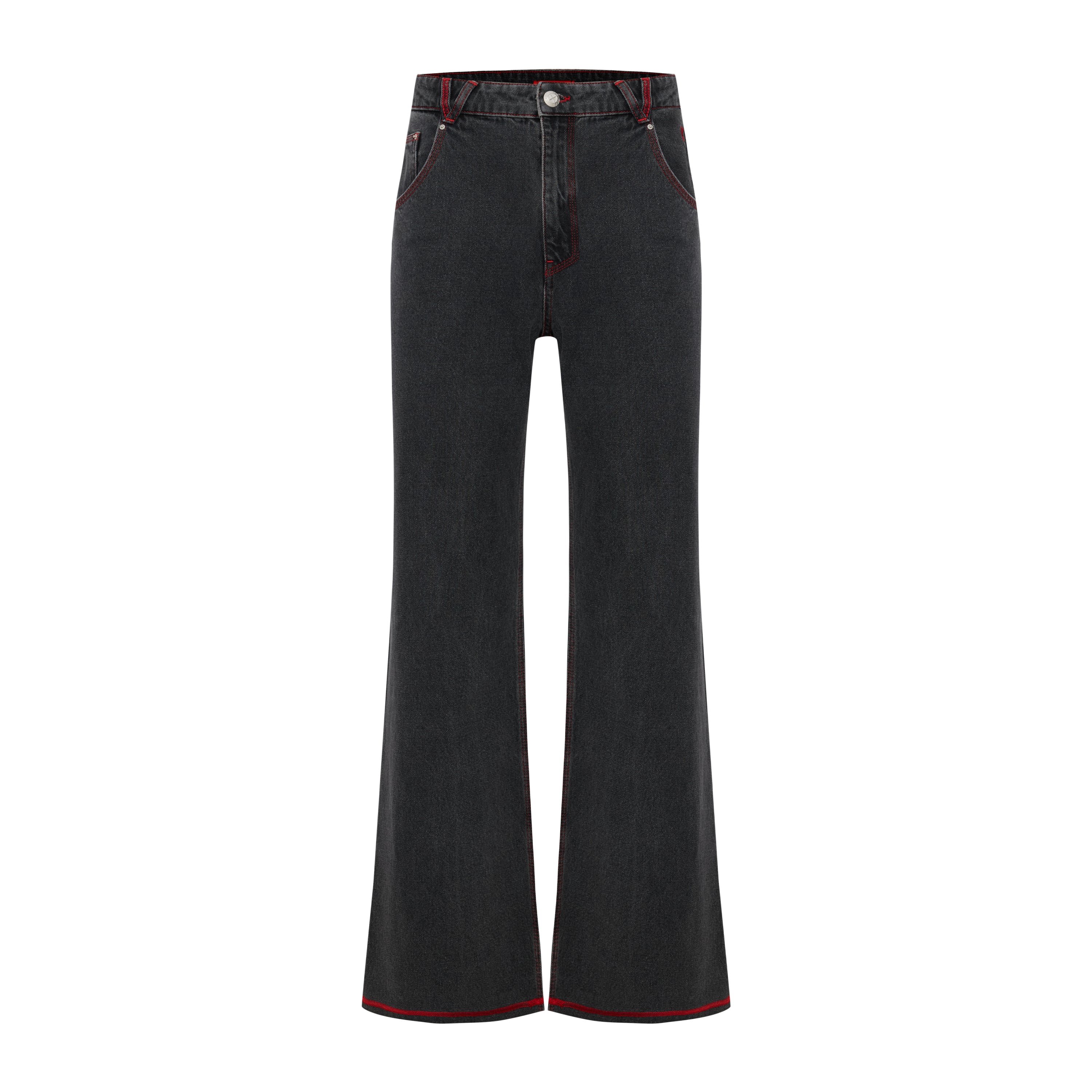Pcfg Men's Pure Cotton Regular Fit Denim Pant - Black In Black