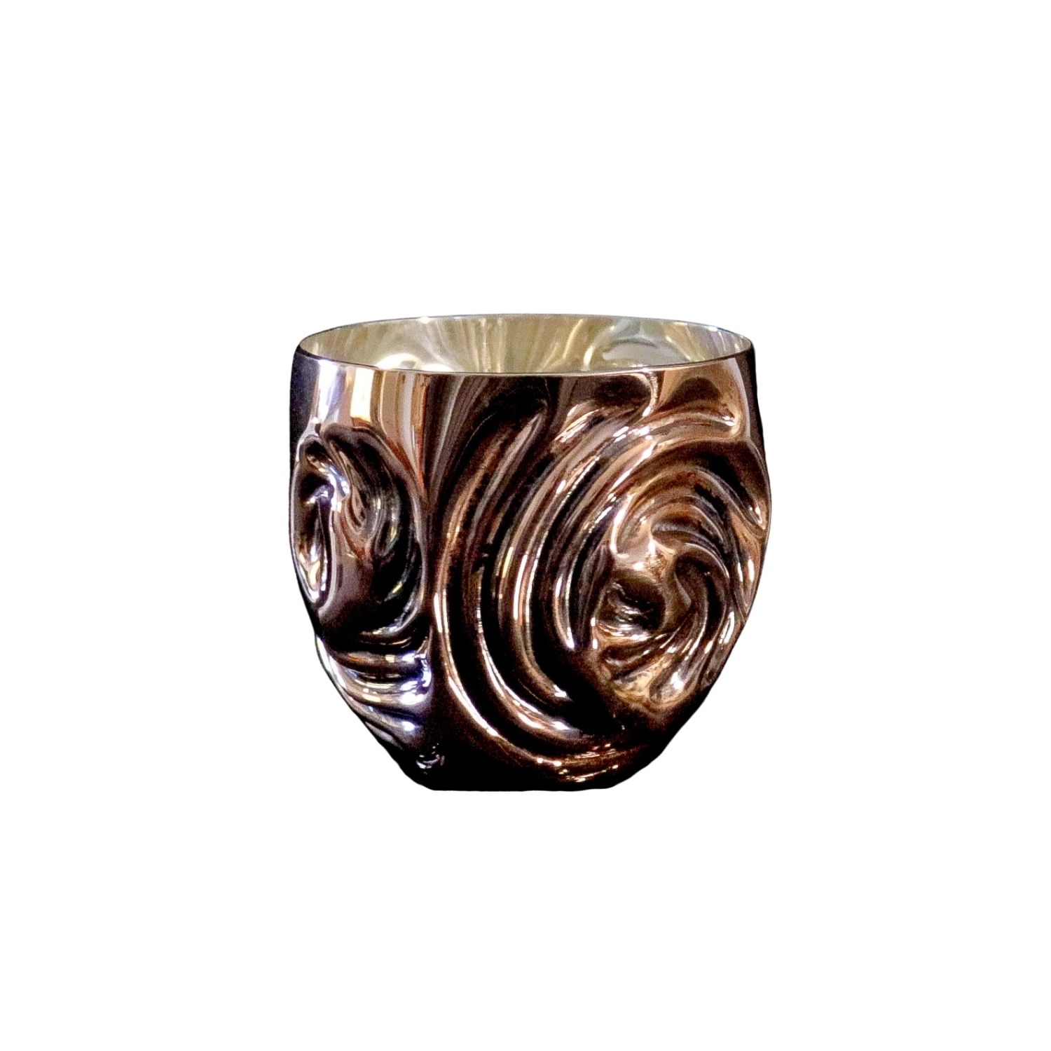Anatoliacraft One Of A Kind Chased Solid Copper Mug In Brown