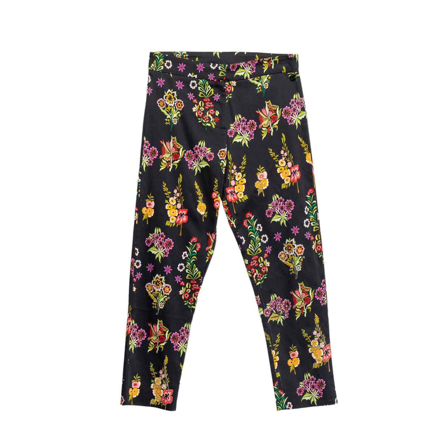 Women’s Straight Pants With Embroidery Black Small Niza